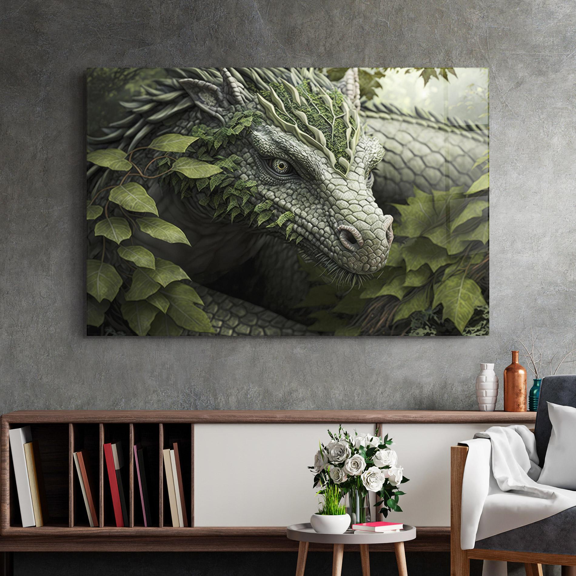 Glasbild Ancient Forest Dragon mockup 2