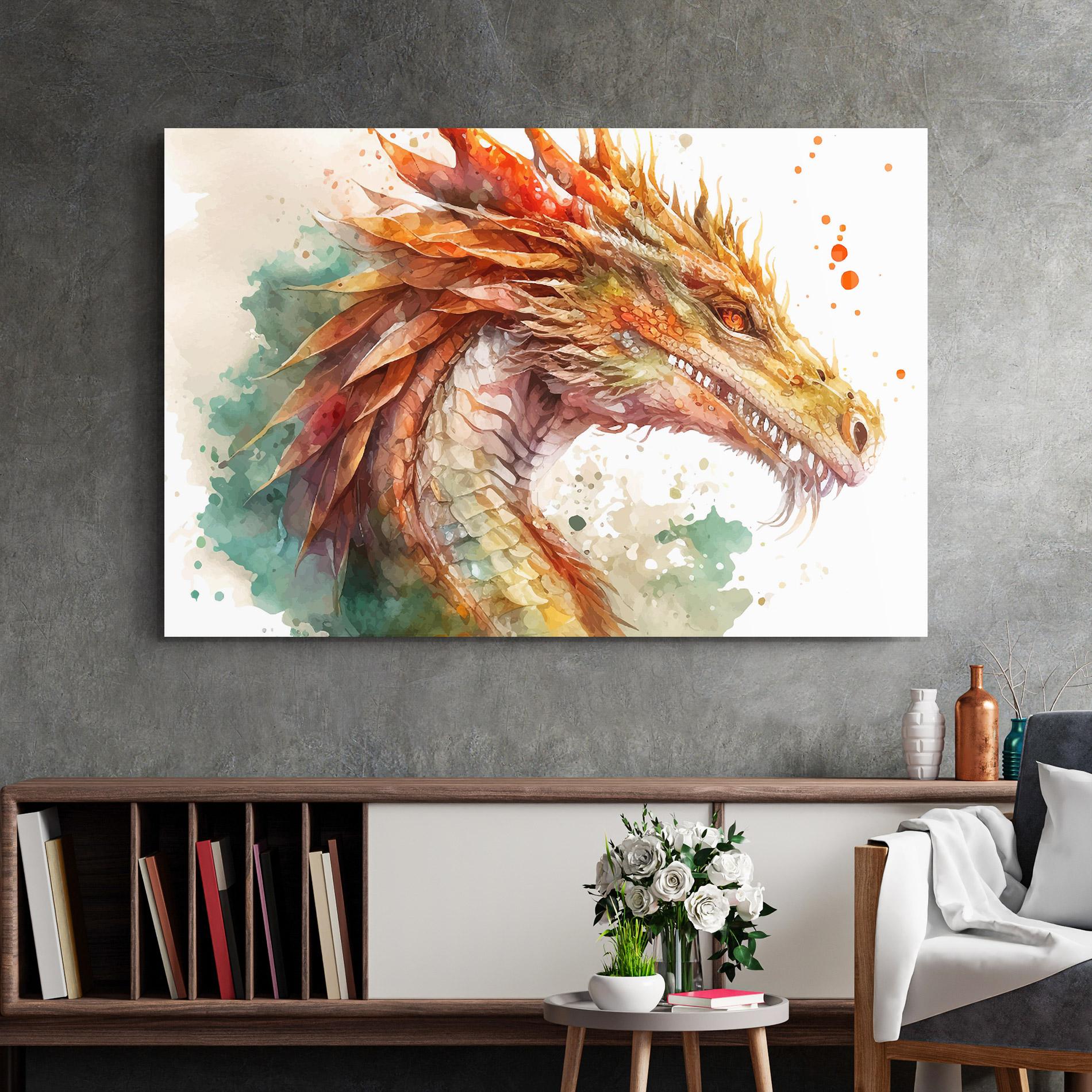 Glasbild Earth Dragon mockup 2
