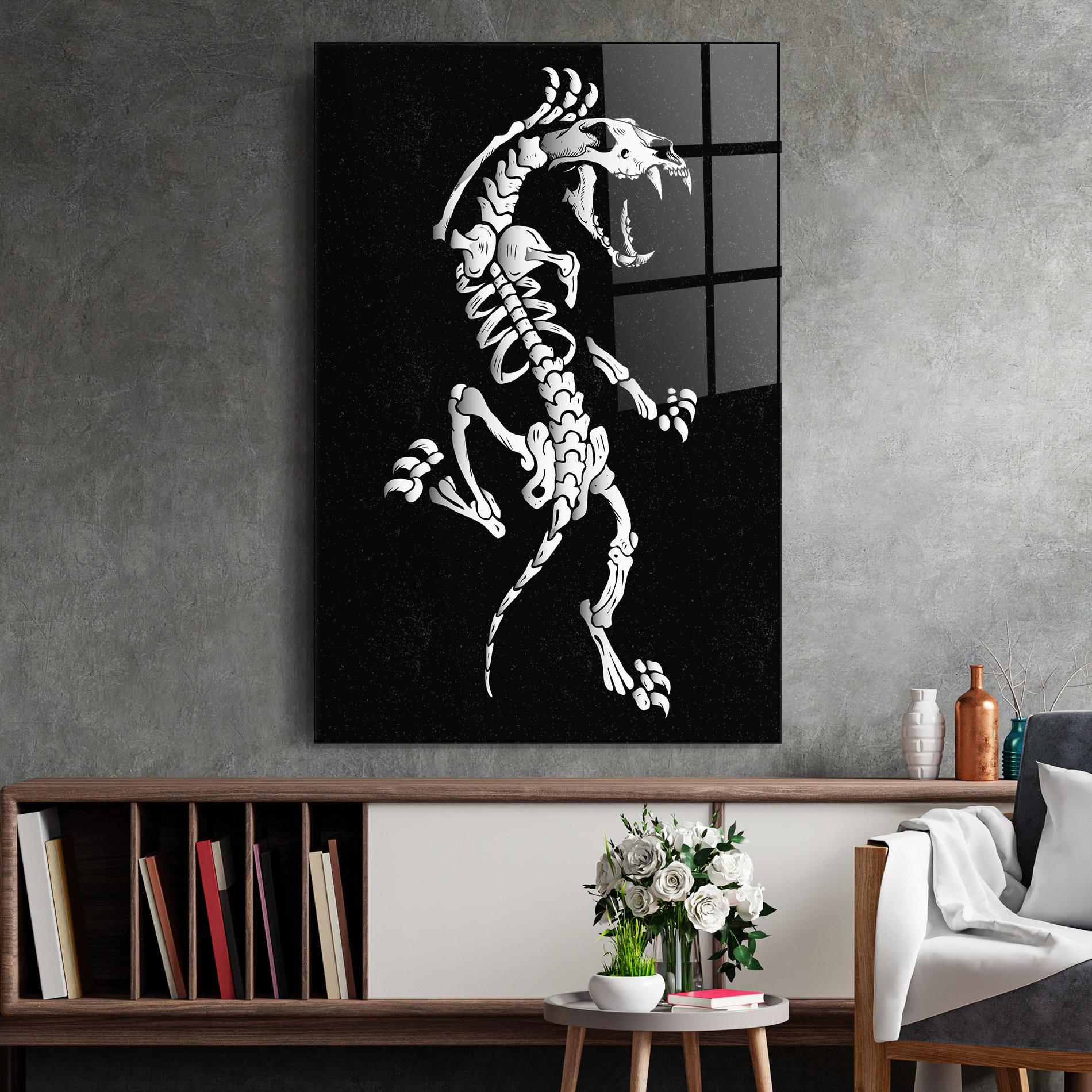 Glasbild Creature Skull mockup 2