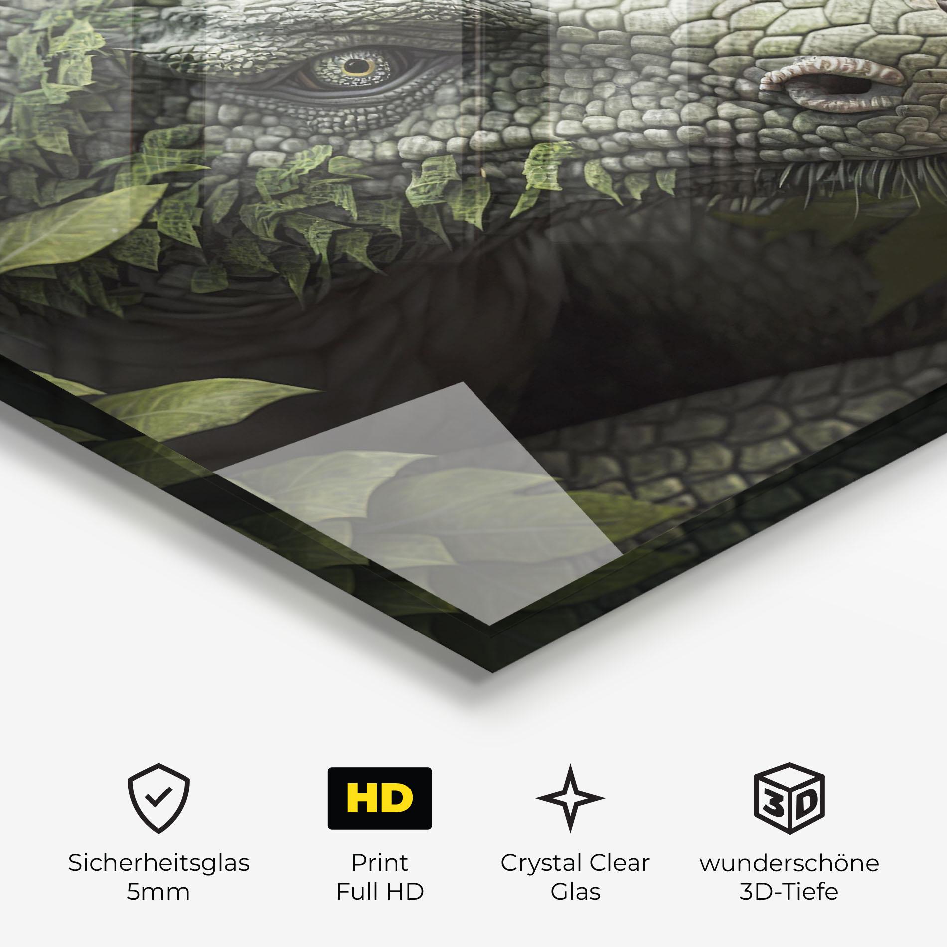 Glasbild Ancient Forest Dragon mockup 3
