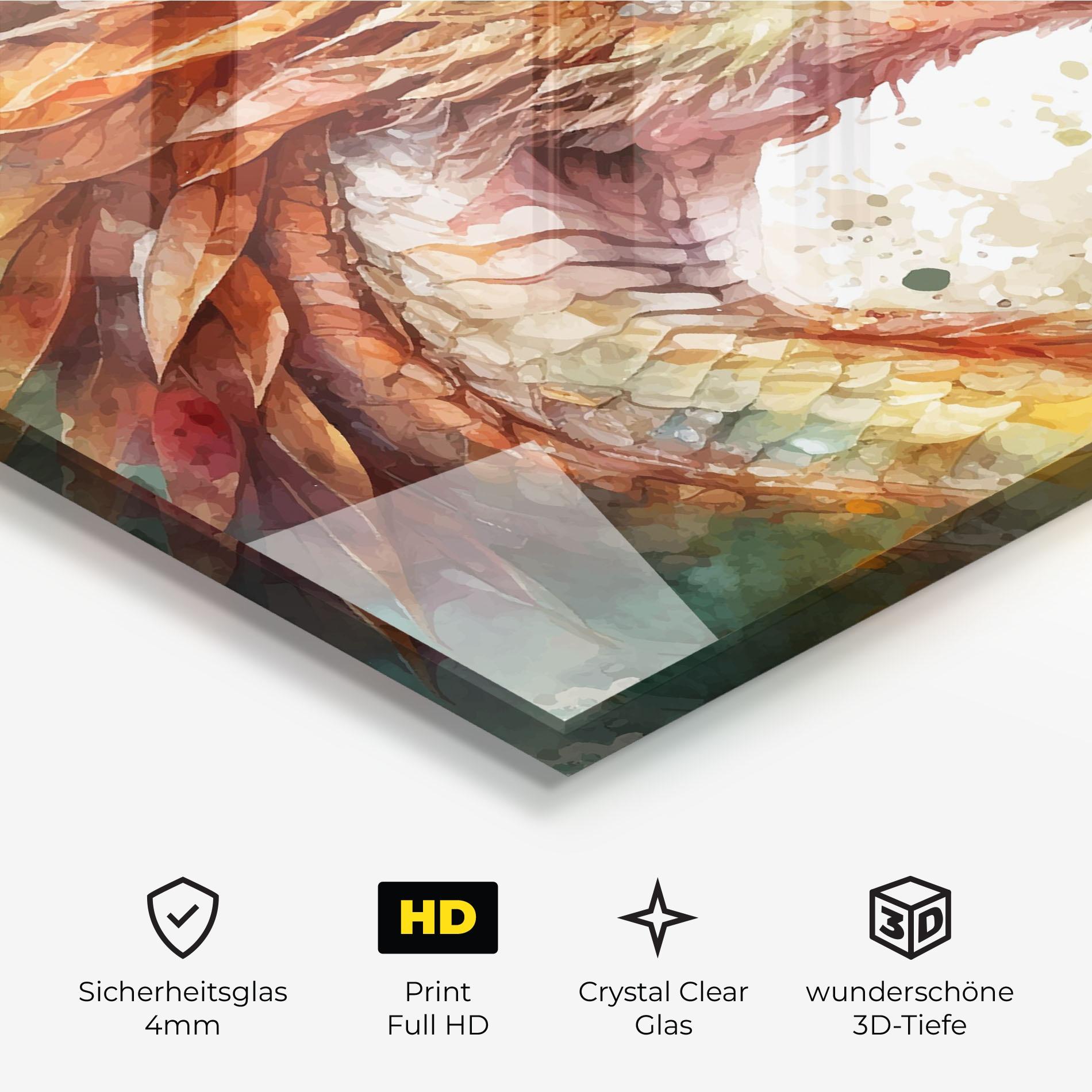 Glasbild Earth Dragon mockup 3