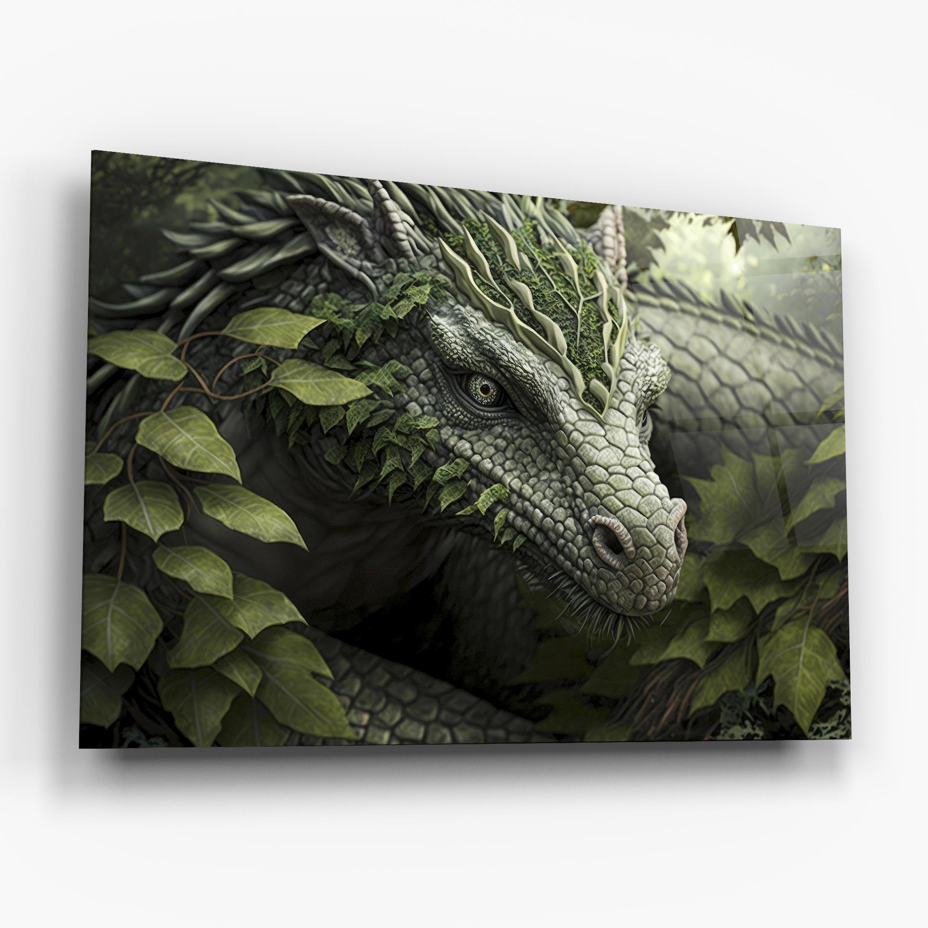 Glasbild Ancient Forest Dragon mockup 6