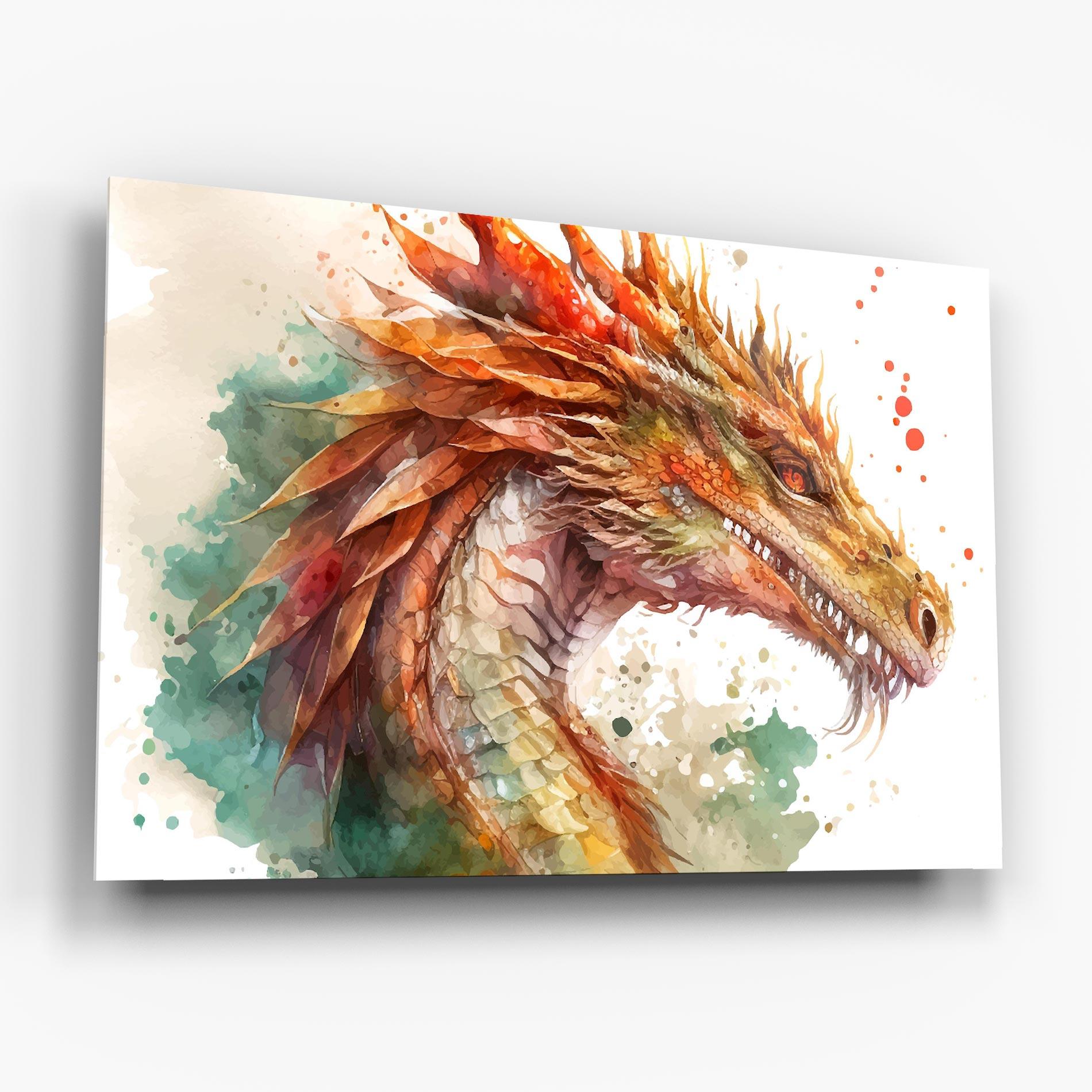 Glasbild Earth Dragon mockup 6