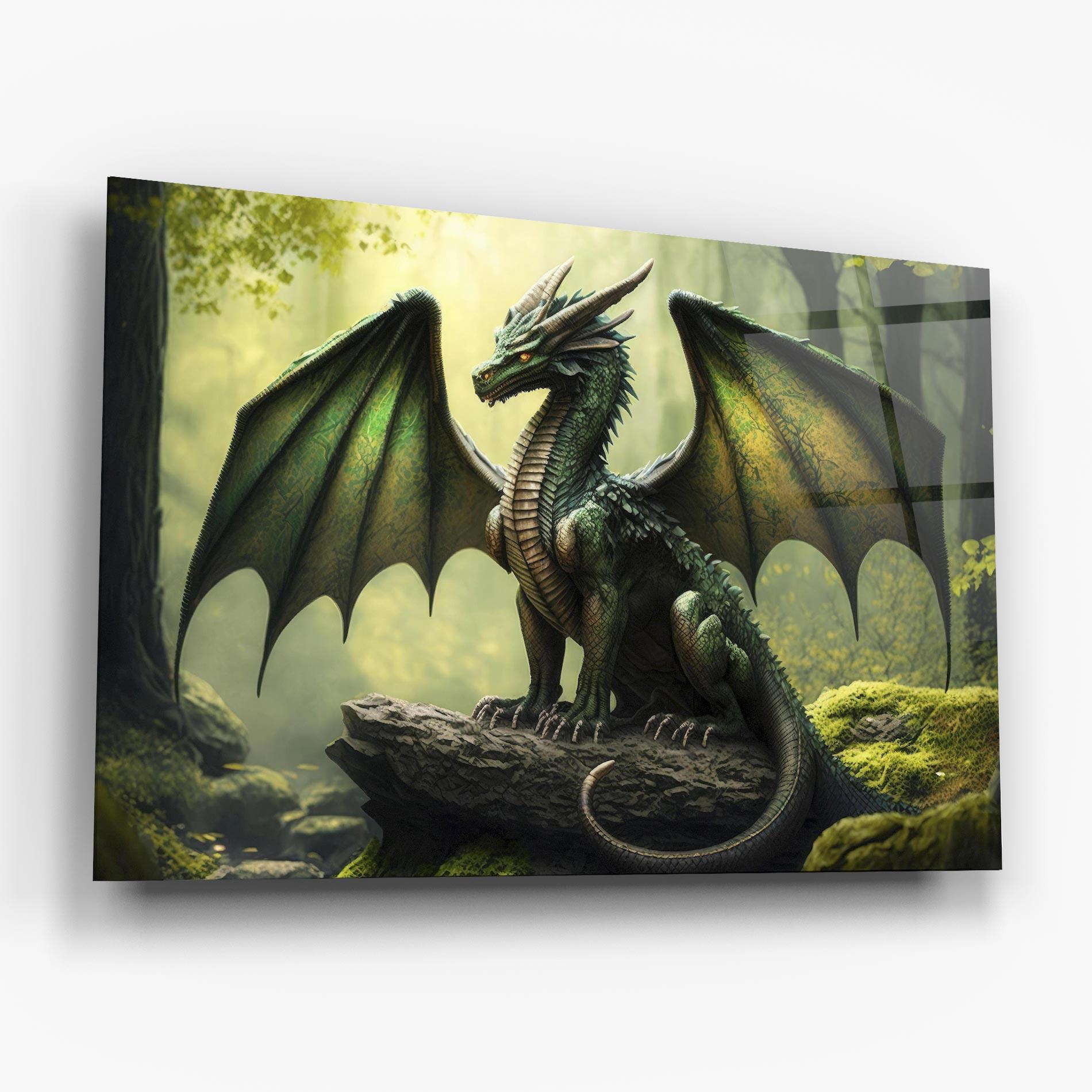 Glasbild Green Dragon mockup 6