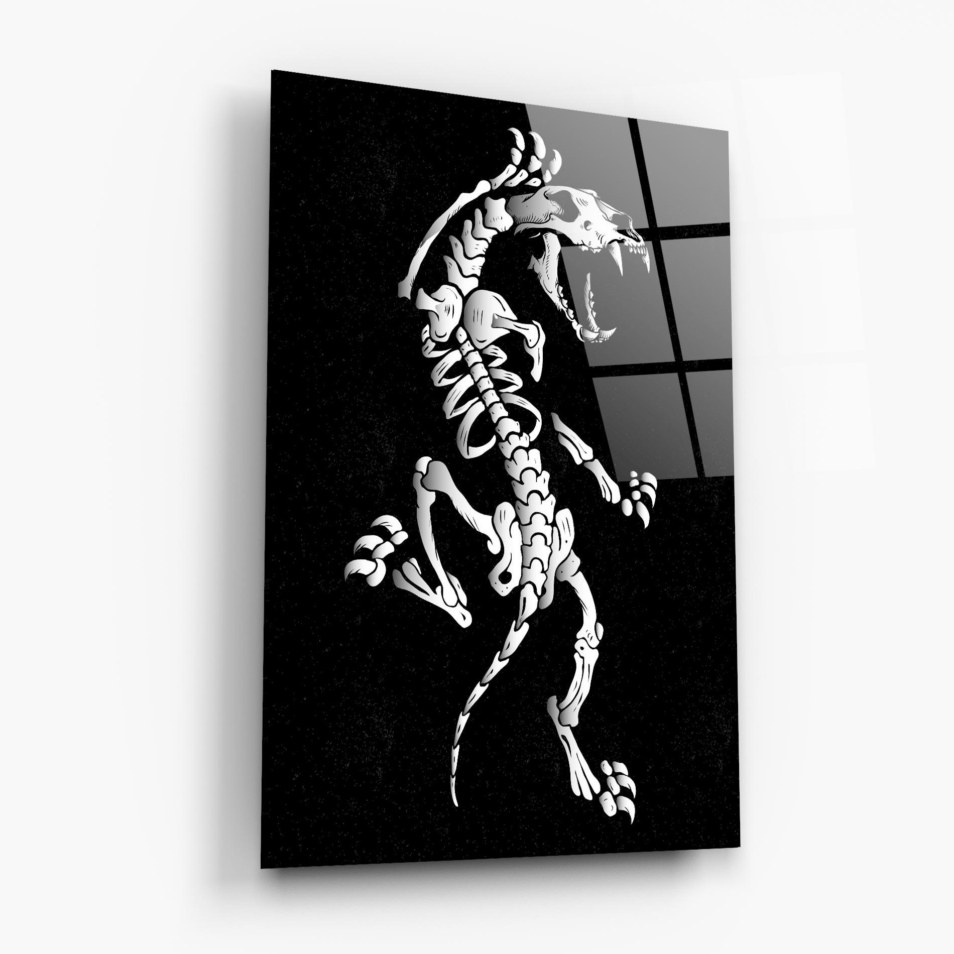 Glasbild Creature Skull mockup 6