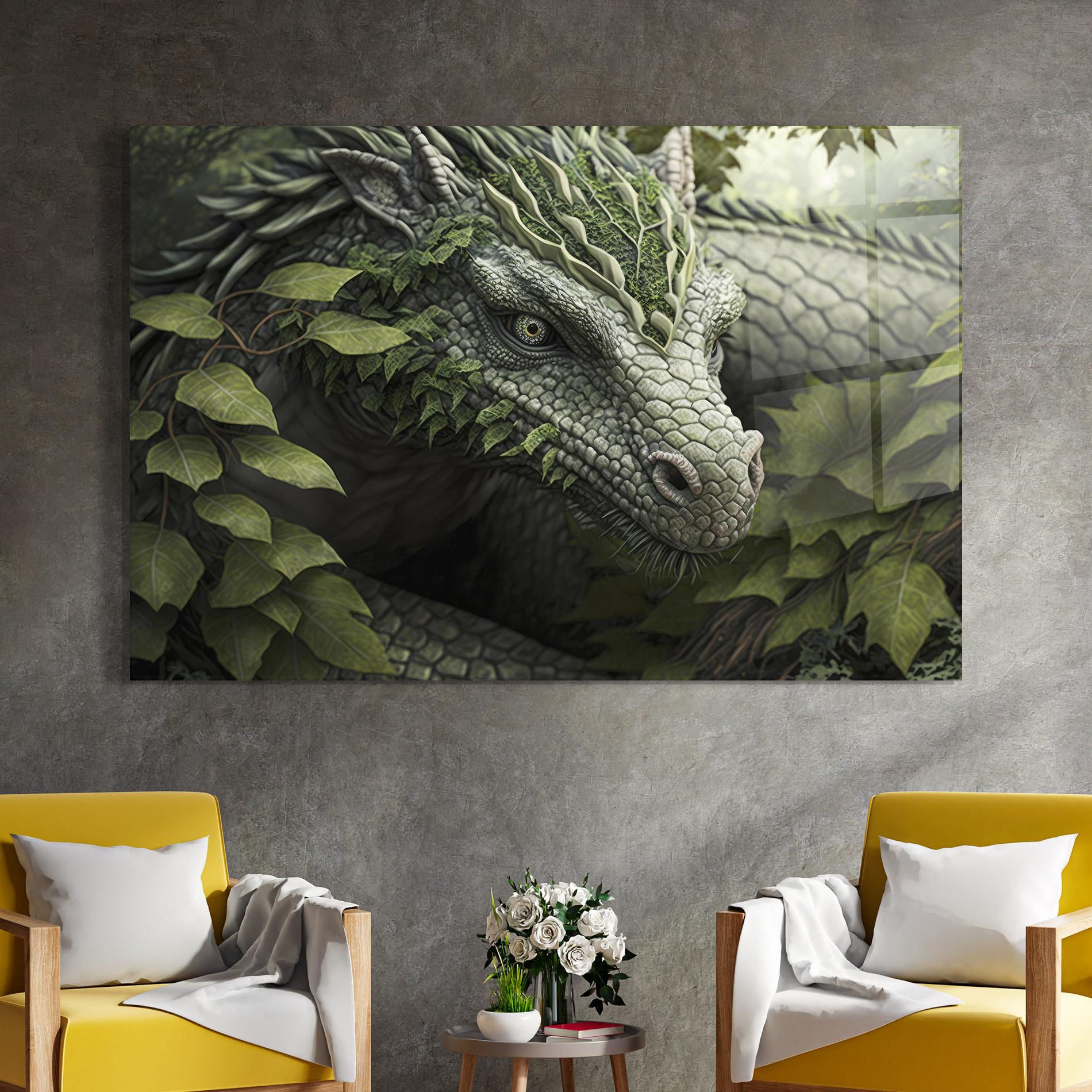 Glasbild Ancient Forest Dragon mockup 4