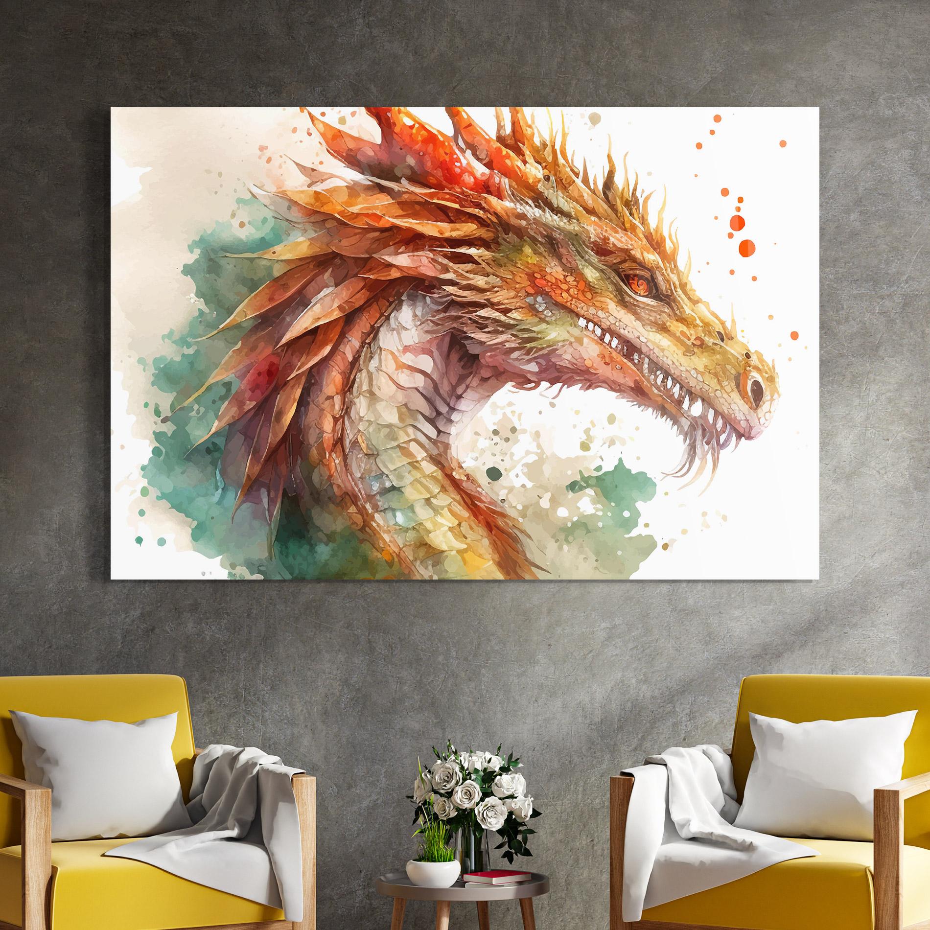 Glasbild Earth Dragon mockup 4