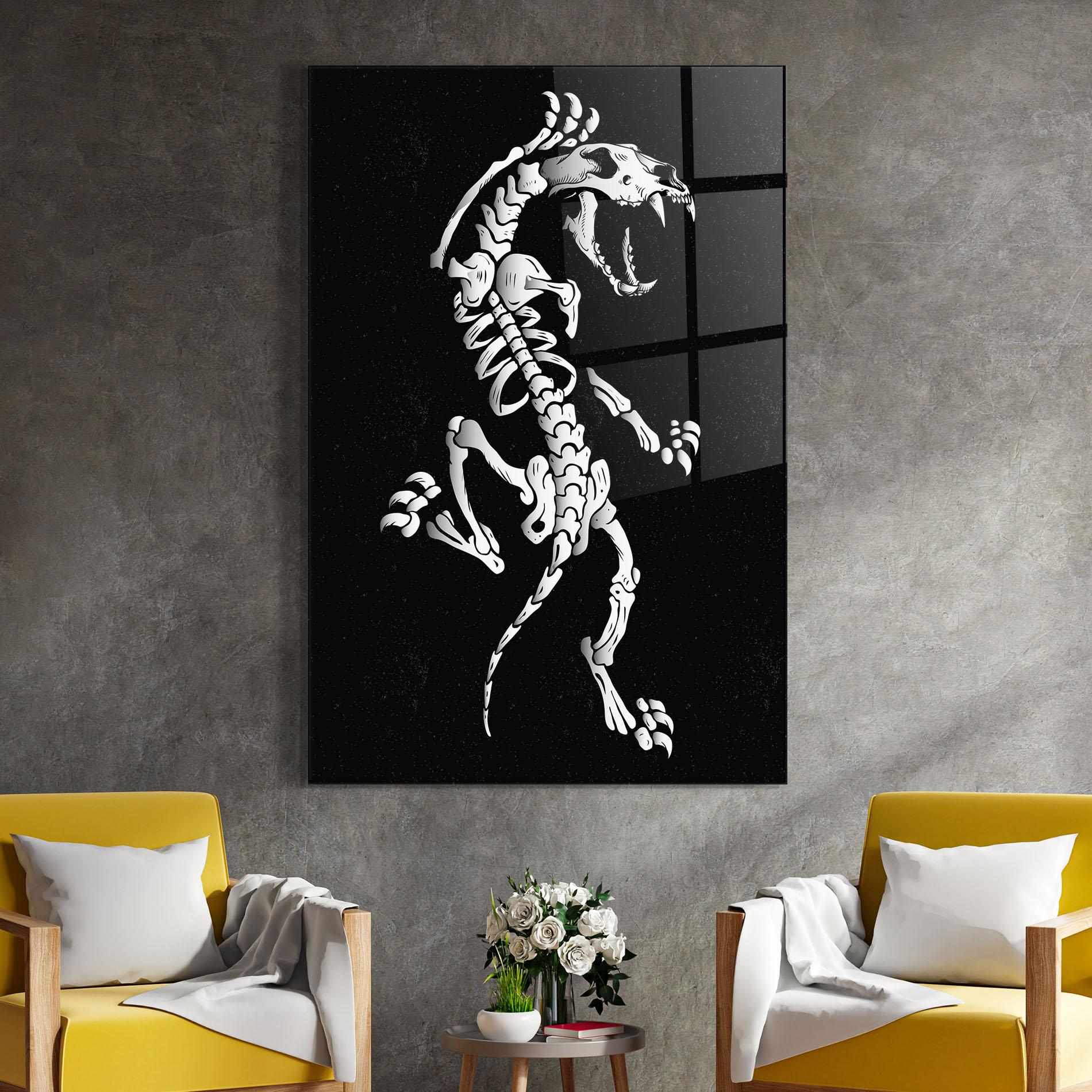 Glasbild Creature Skull mockup 4