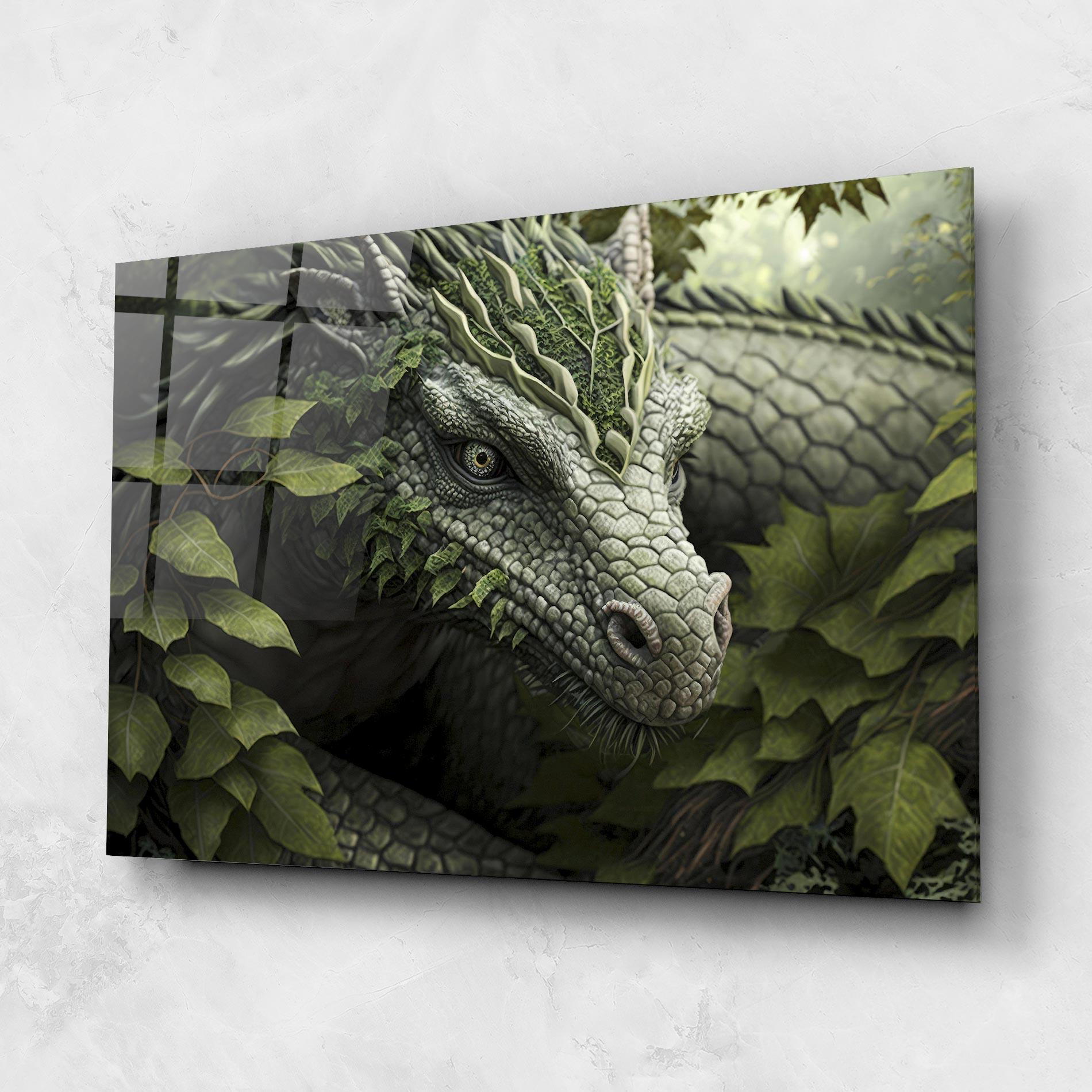 Glasbild Ancient Forest Dragon mockup 1