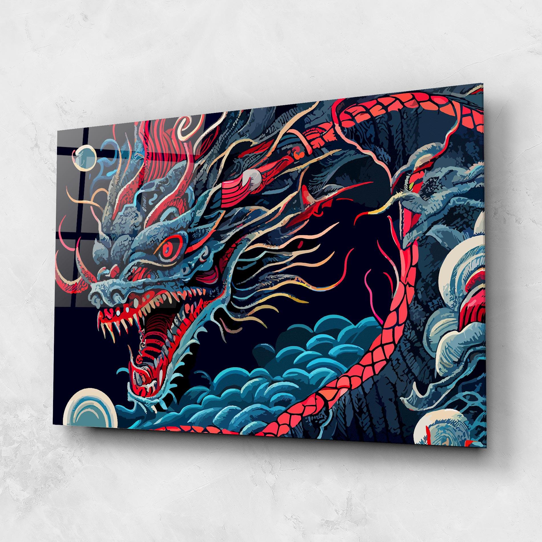 Glasbild Cloud Dragon mockup 1
