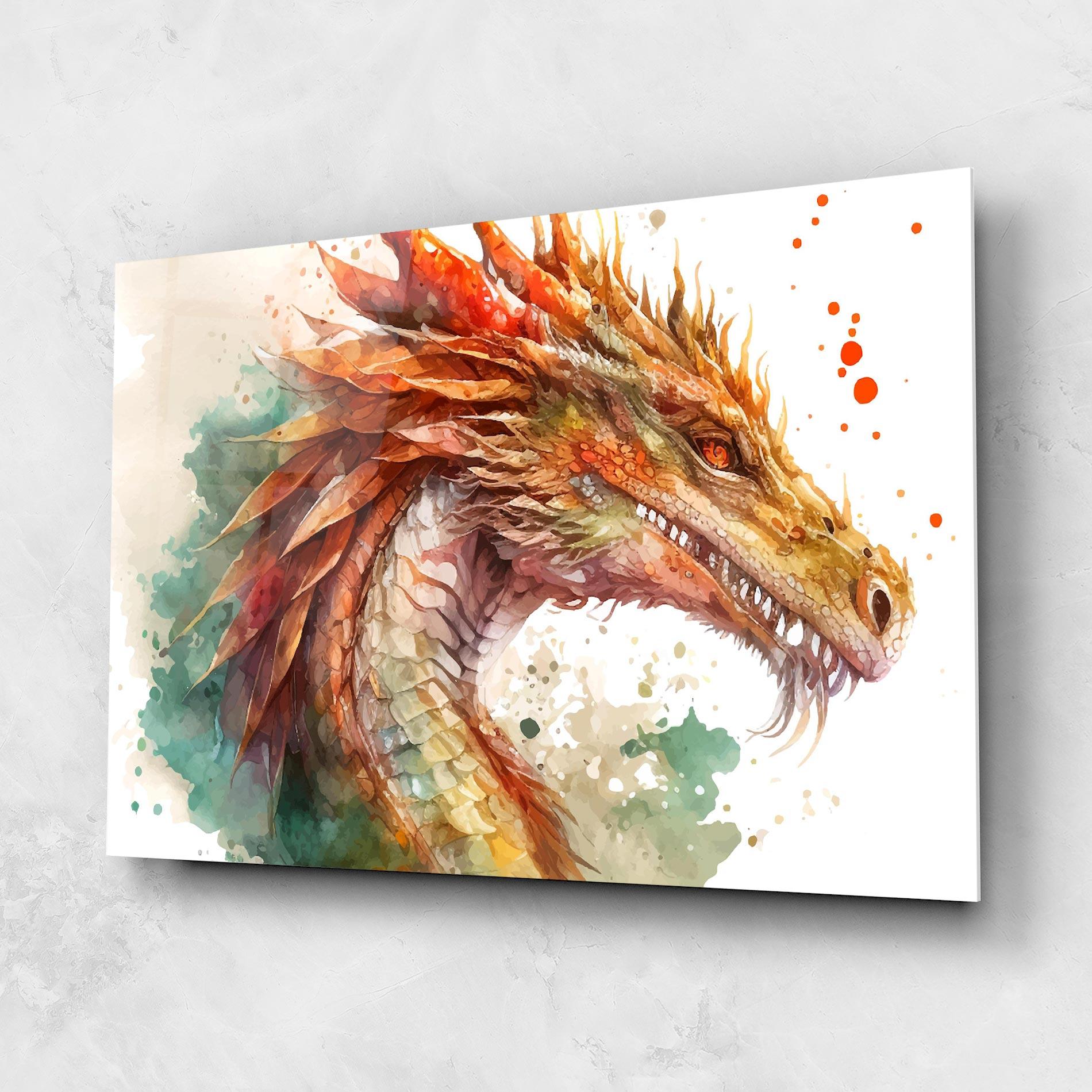 Glasbild Earth Dragon mockup 1