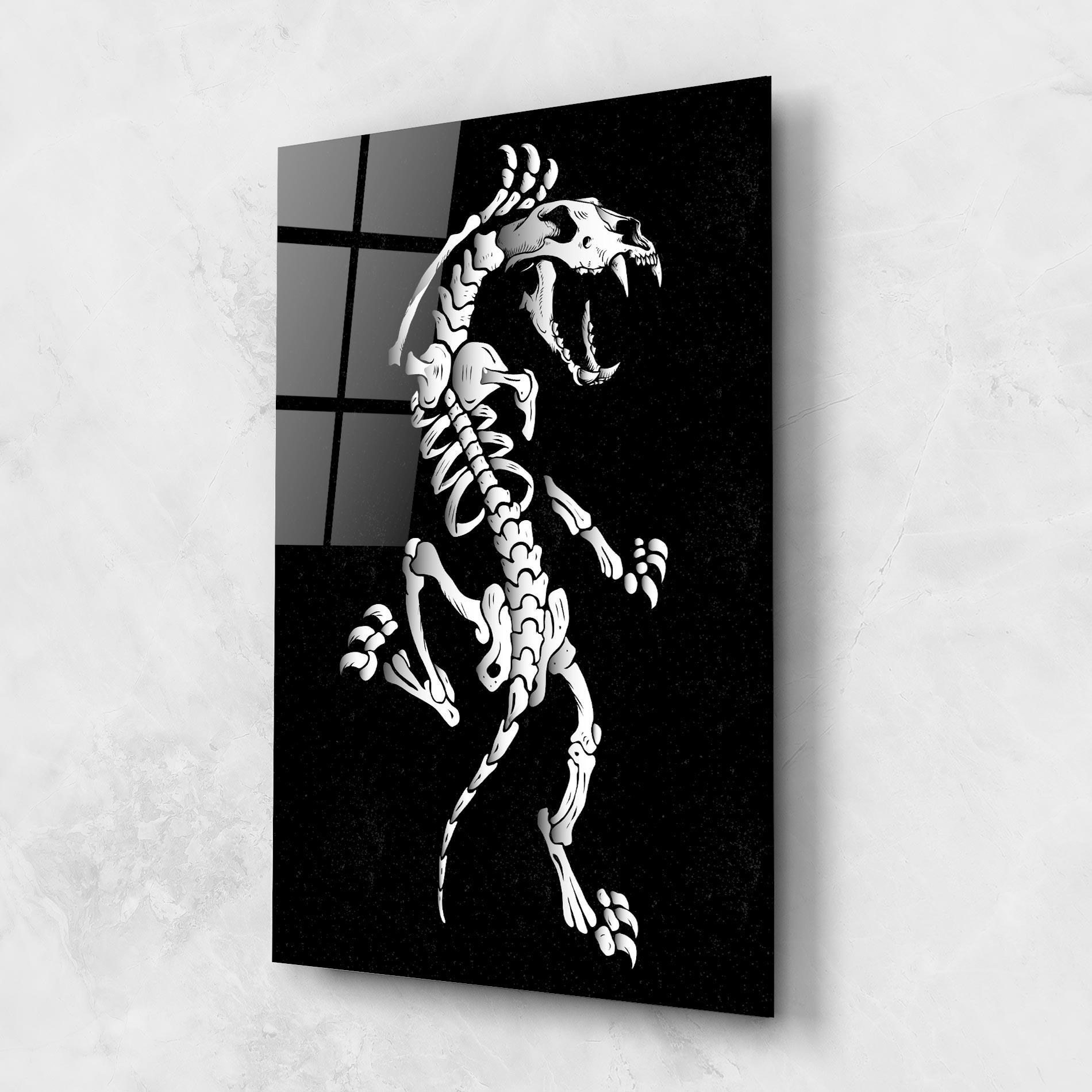 Glasbild Creature Skull mockup 1