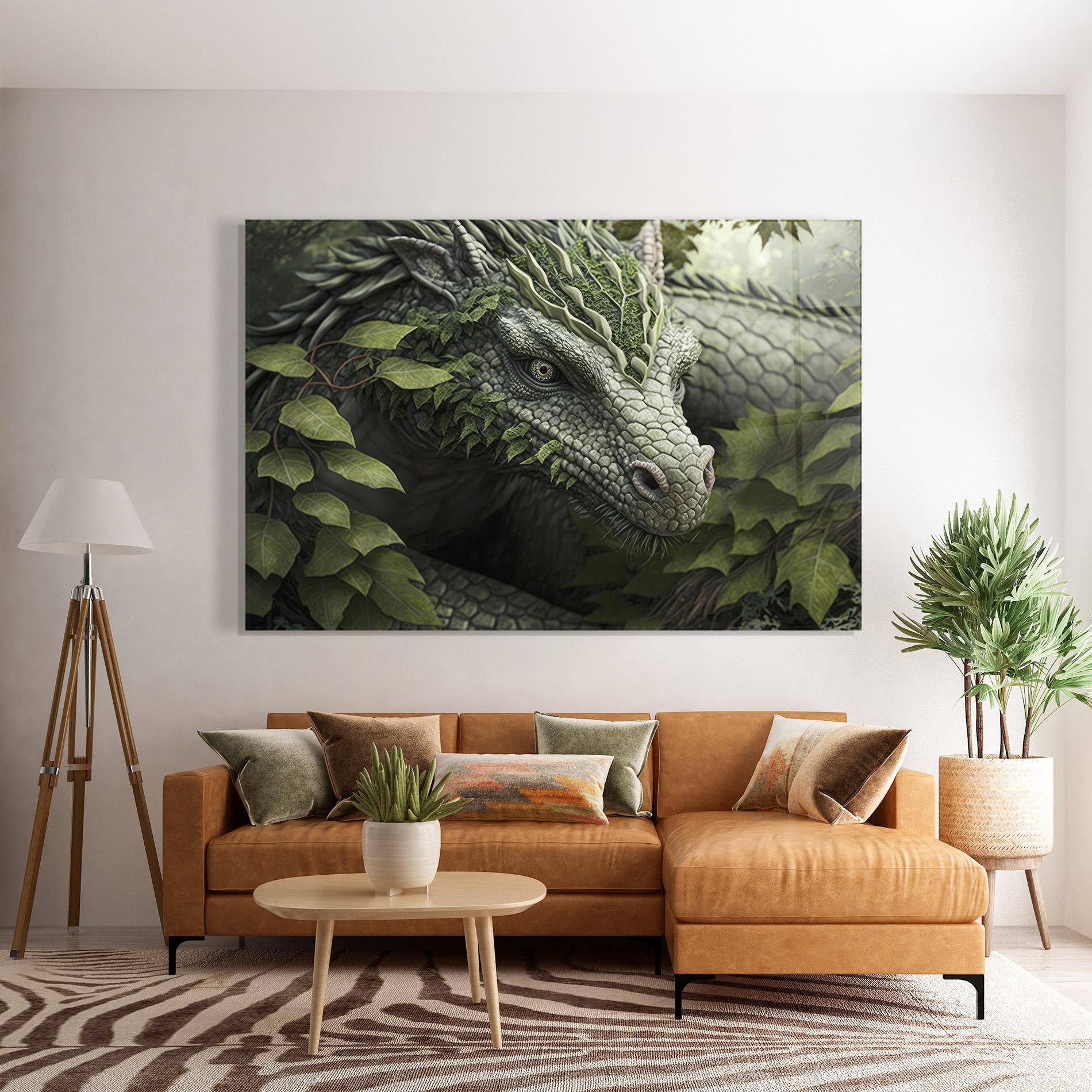 Glasbild Ancient Forest Dragon mockup 7