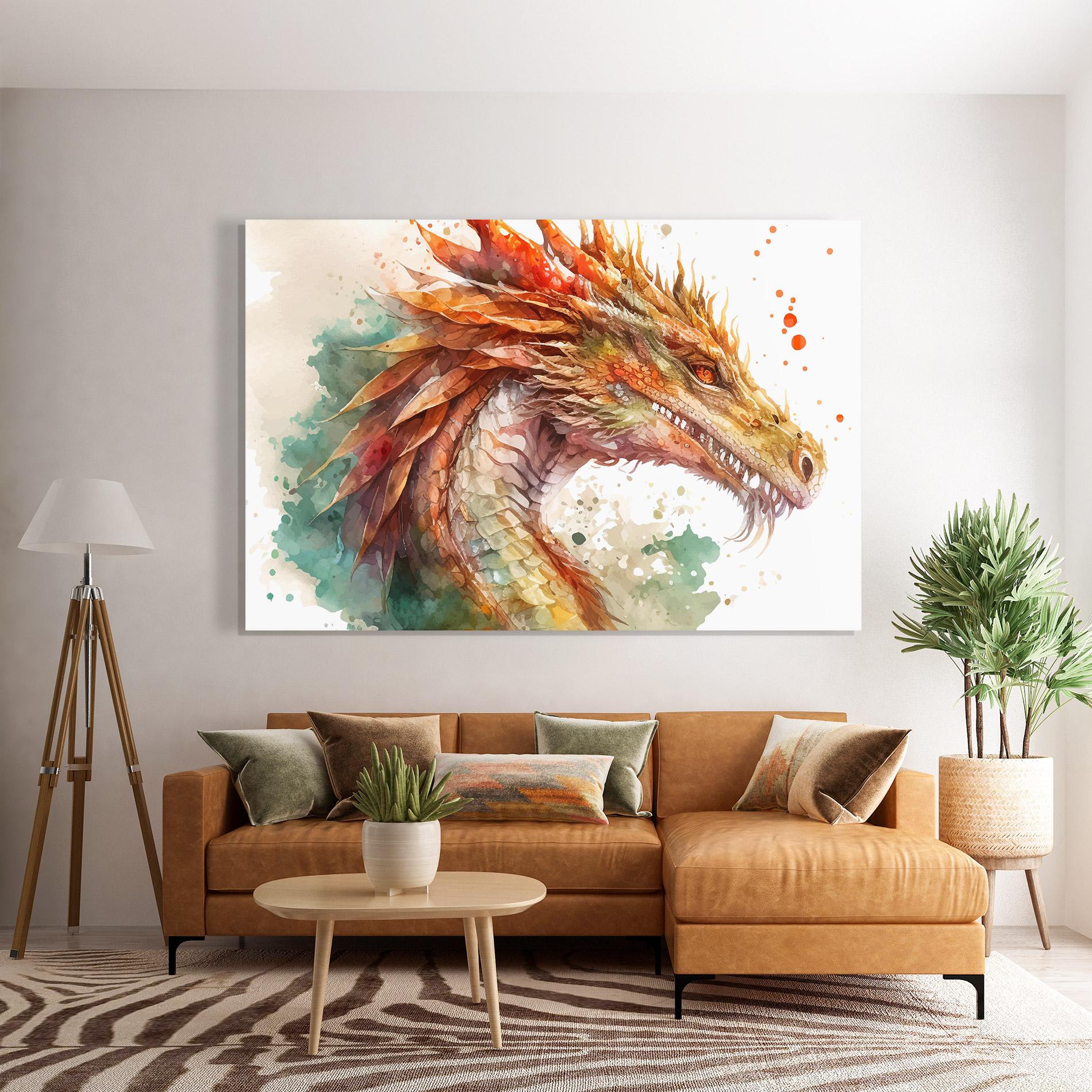 Glasbild Earth Dragon mockup 7
