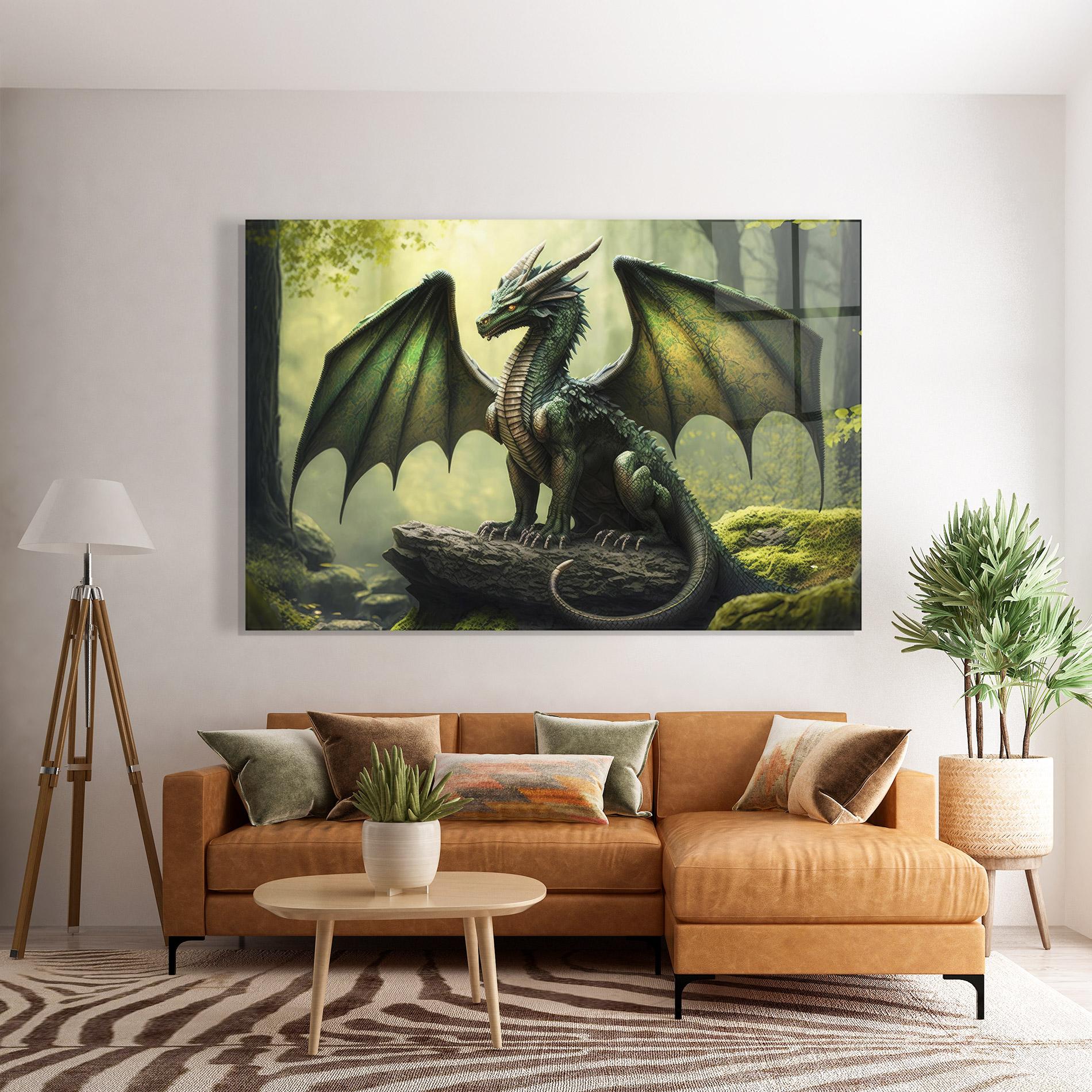 Glasbild Green Dragon mockup 7