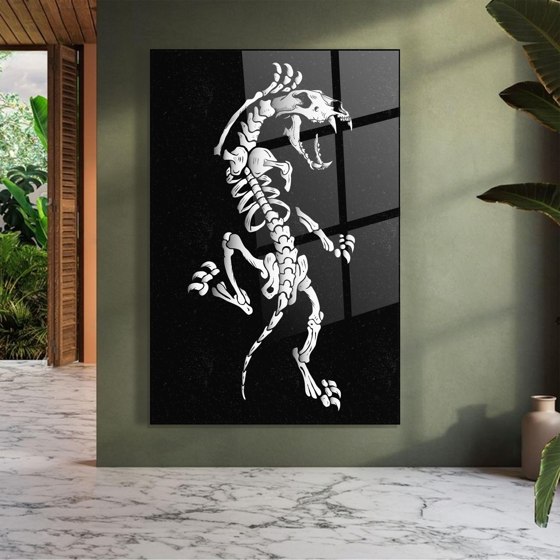 Glasbild Creature Skull mockup 7