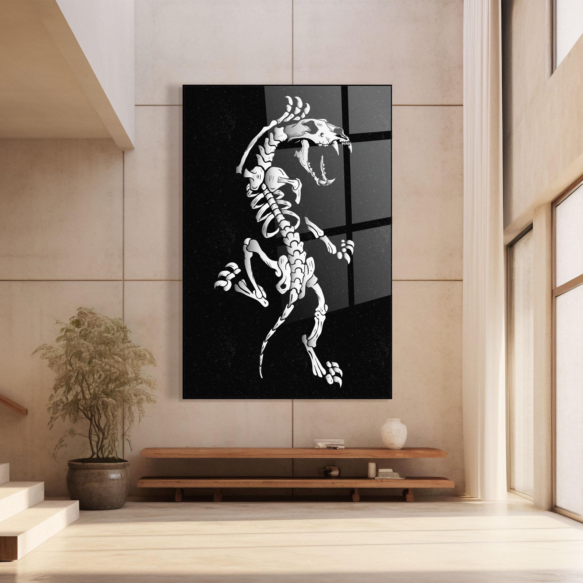 Glasbild Creature Skull mockup 8