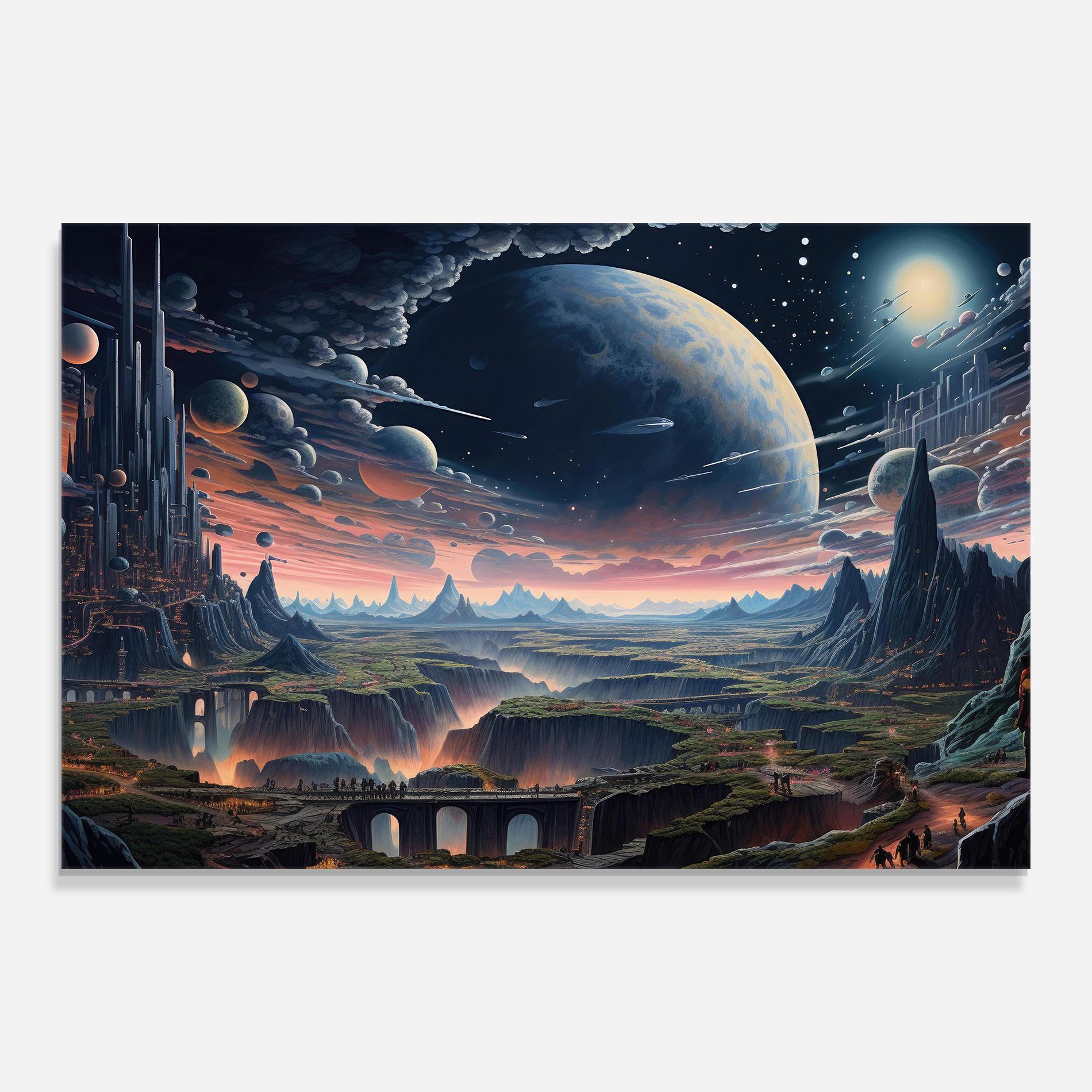 Glasbild Celestial Chronicler mockup 0