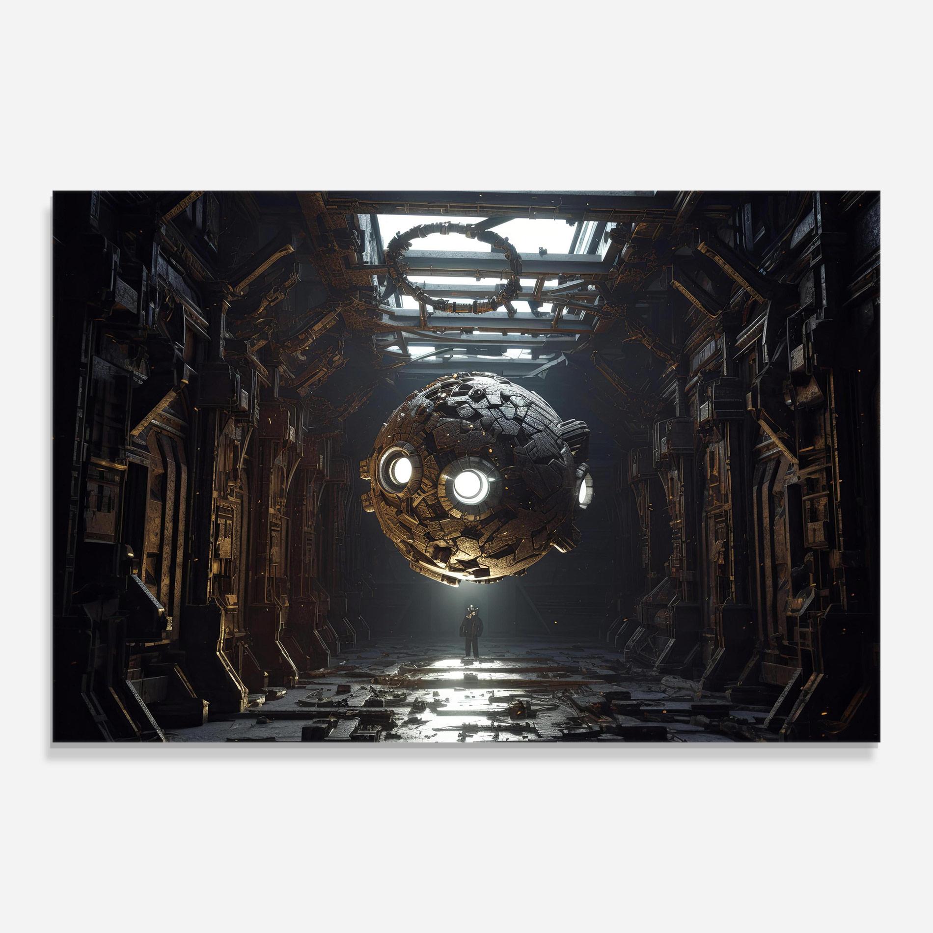 Glasbild Cryptic Art mockup 0