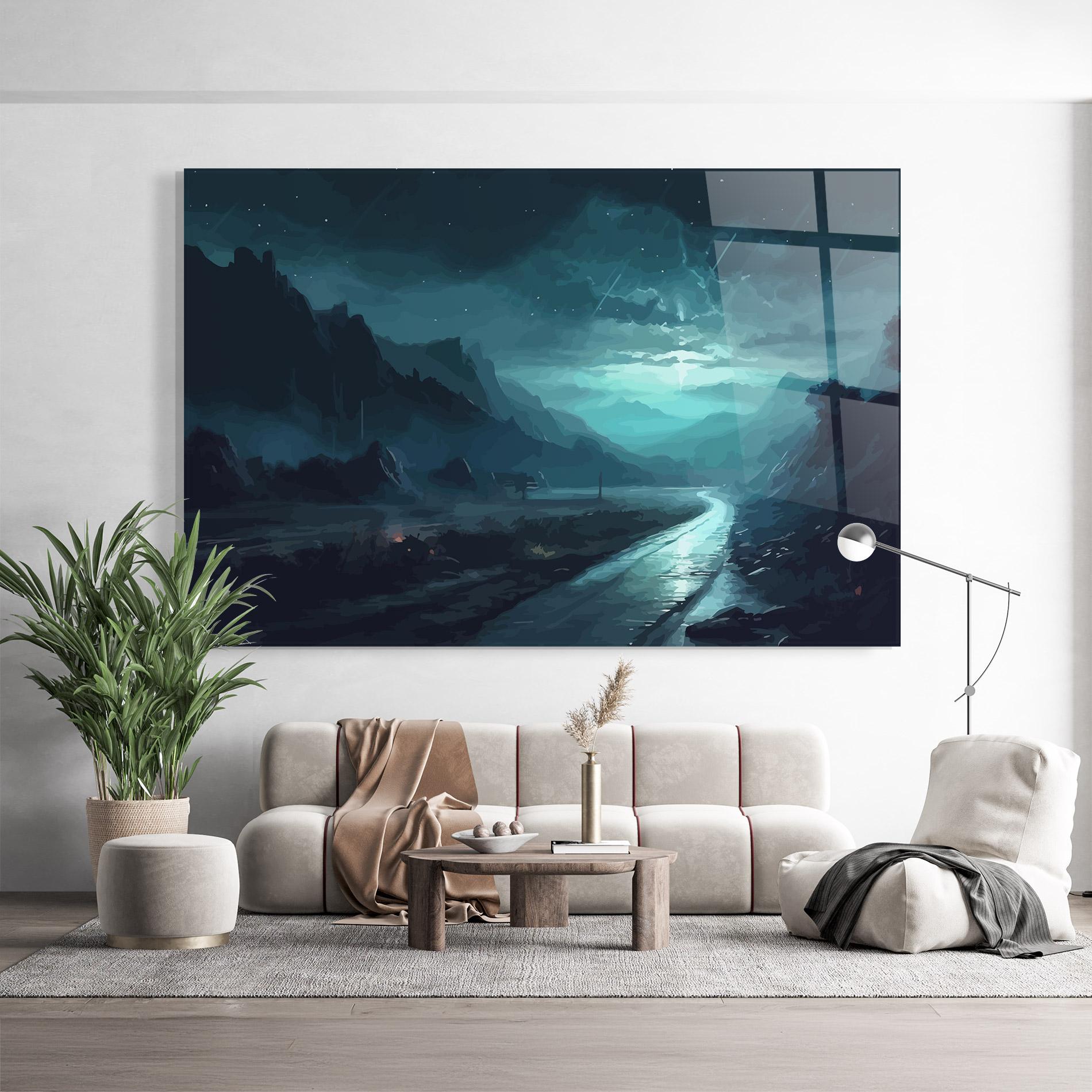 Glasbild Blue Universe mockup 9