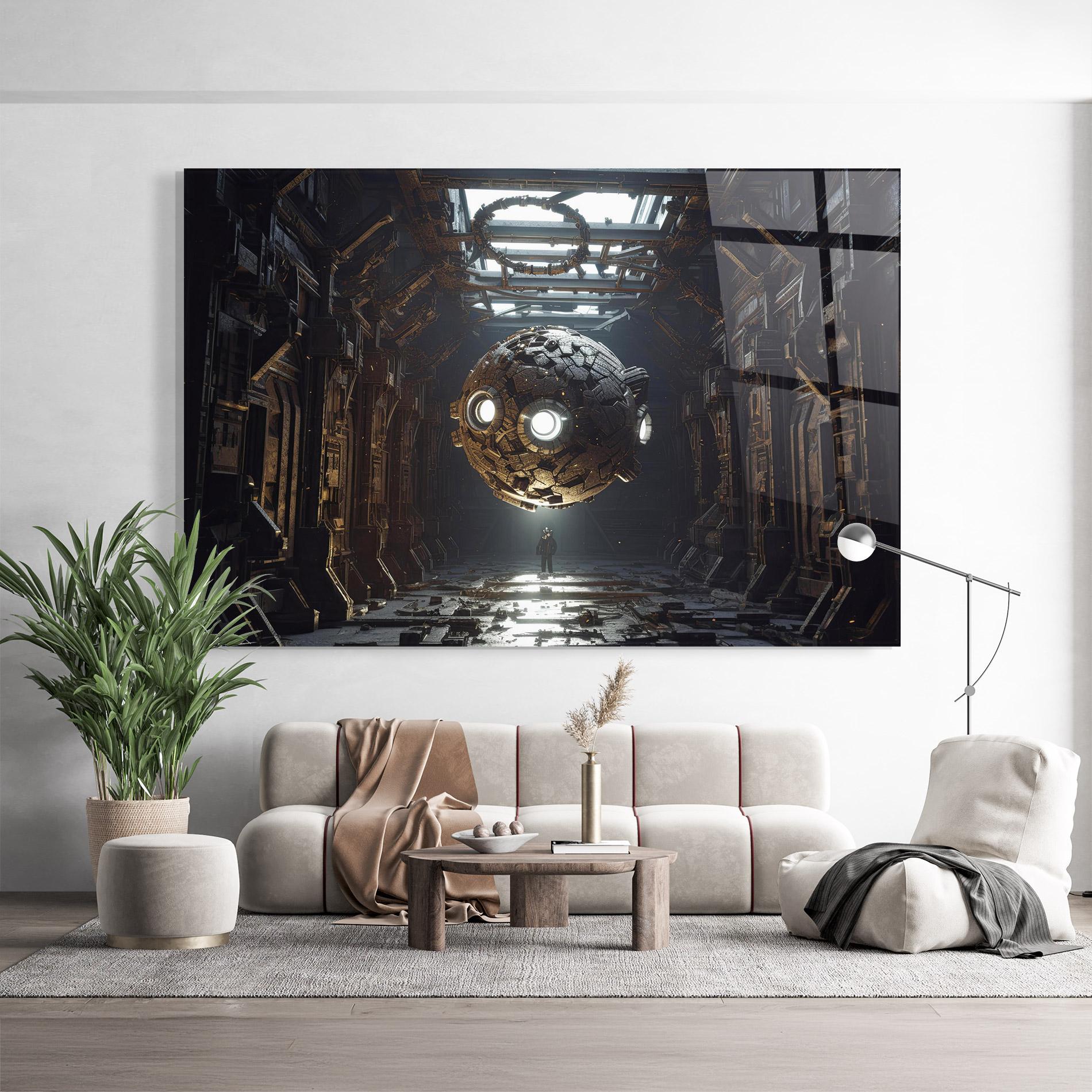 Glasbild Cryptic Art mockup 9