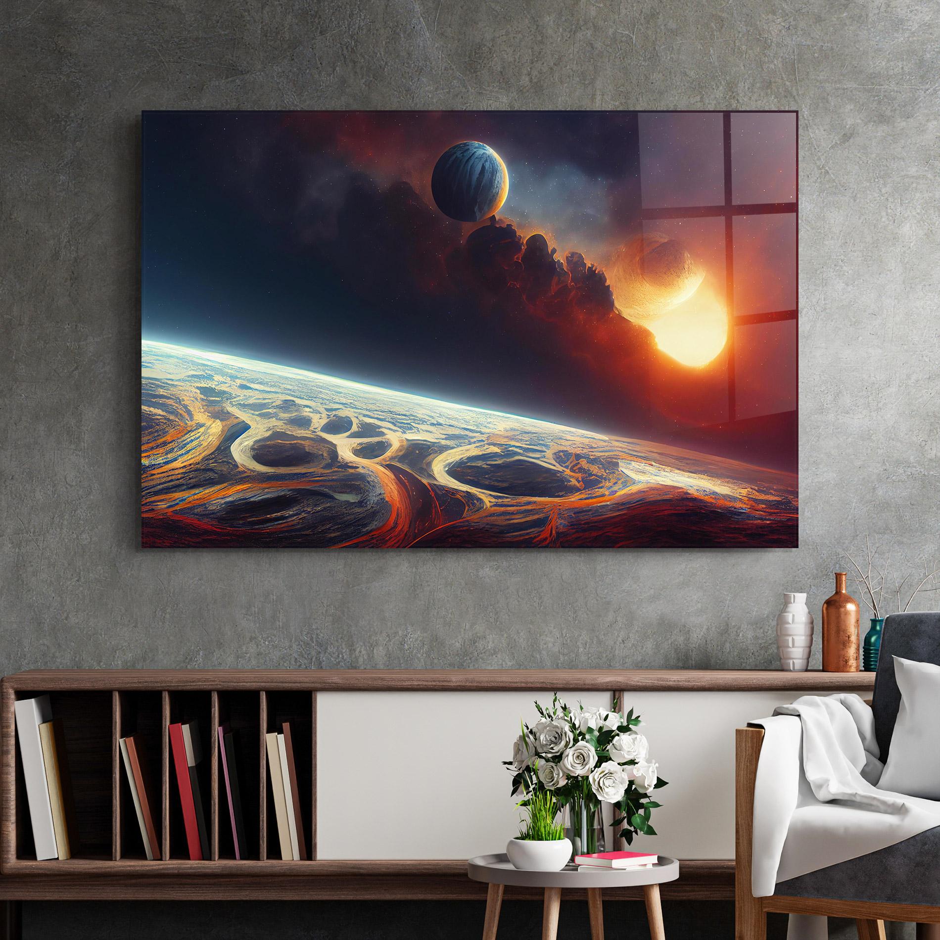 Glasbild Cosmic Craze mockup 2