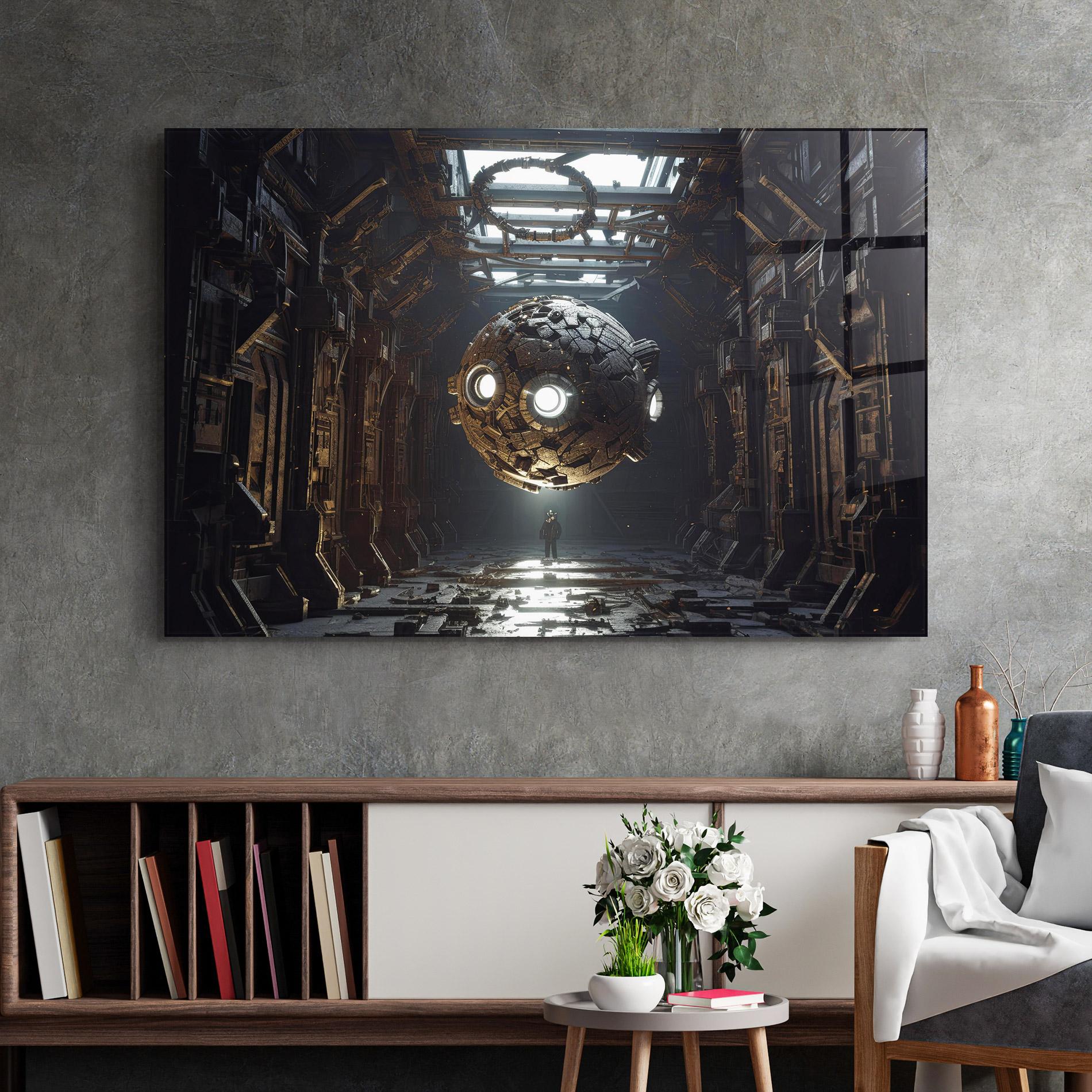 Glasbild Cryptic Art mockup 2