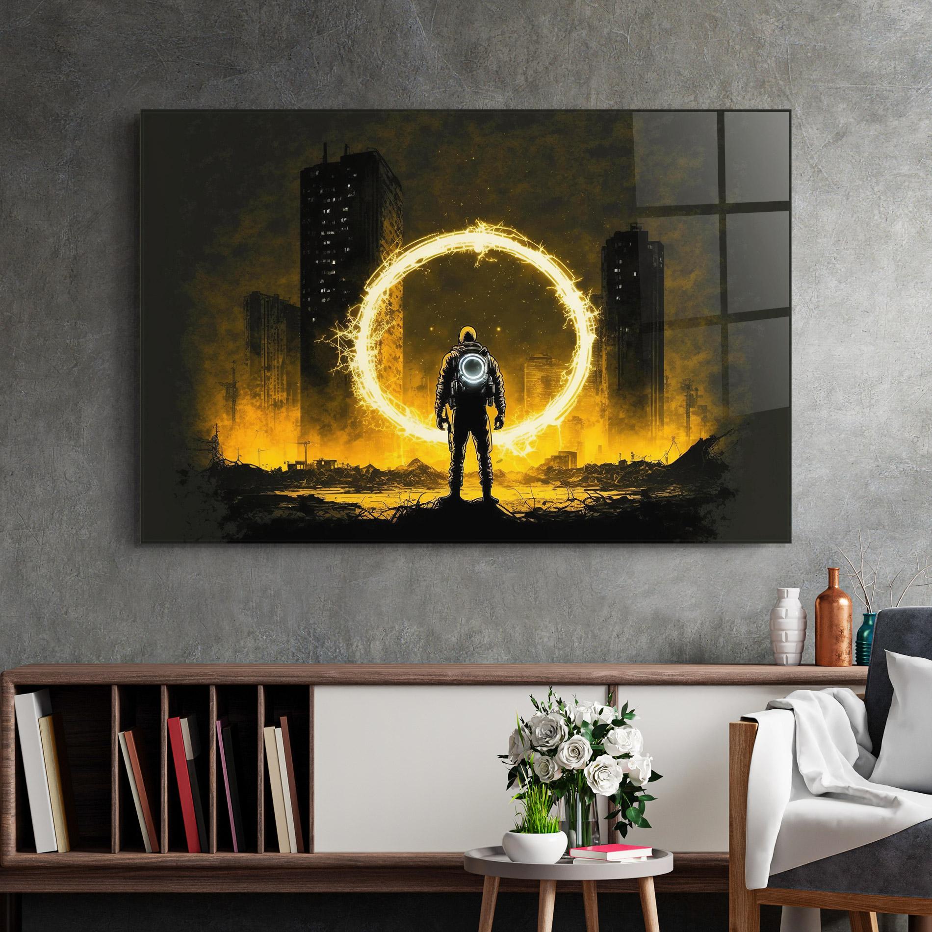 Glasbild Fire Portal mockup 2