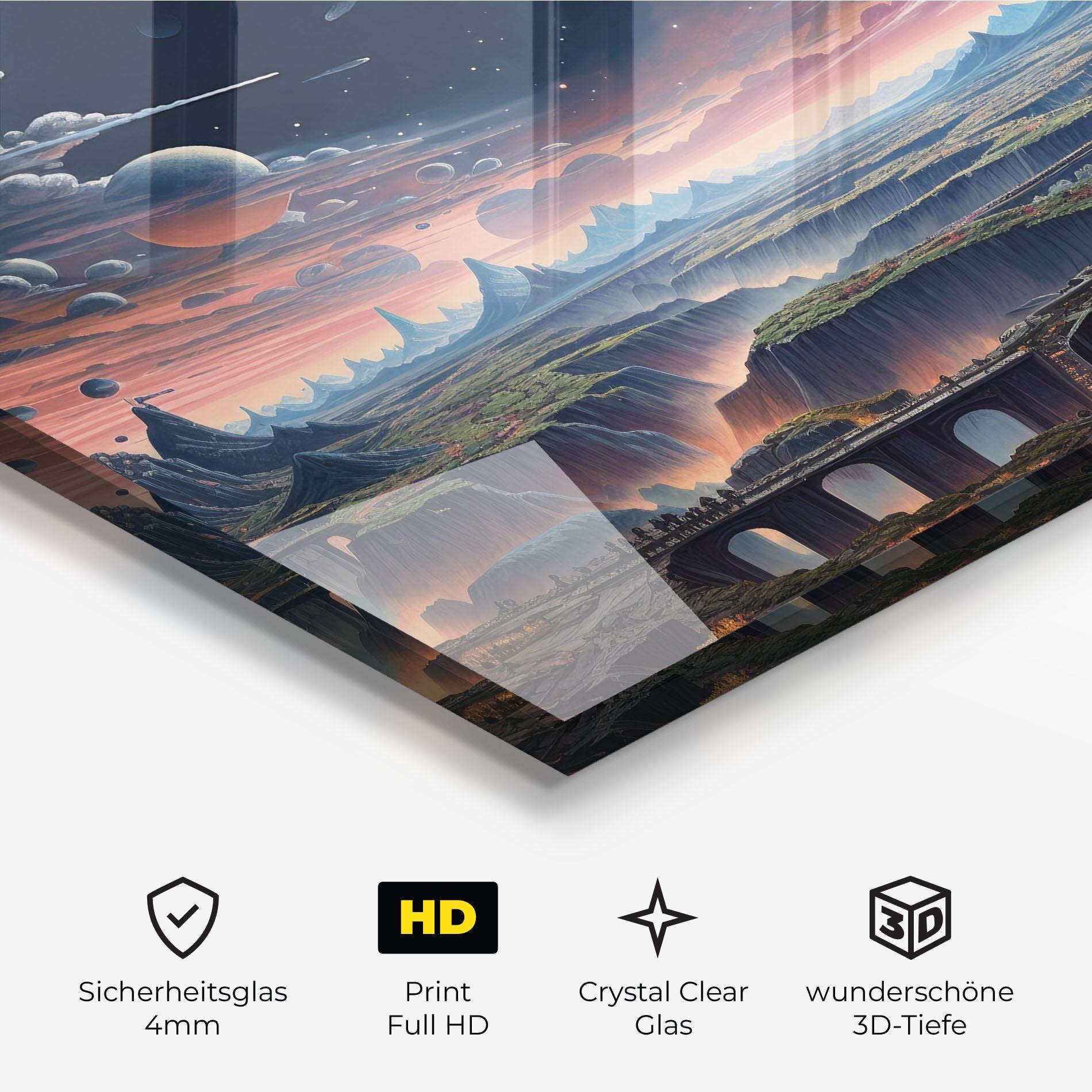 Glasbild Celestial Chronicler mockup 3