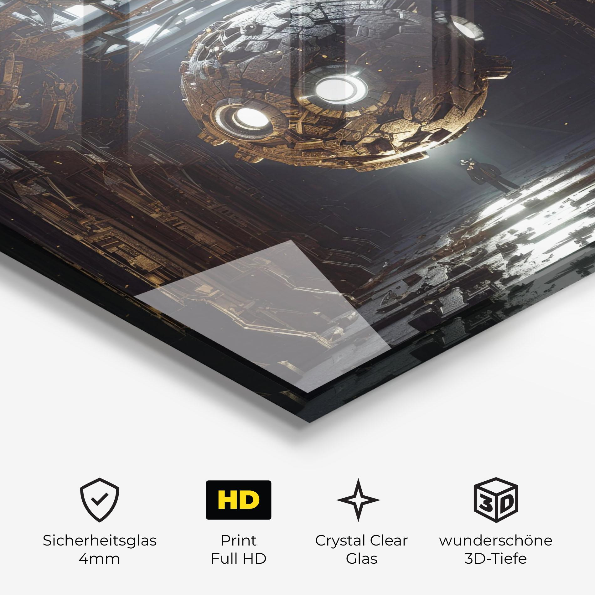 Glasbild Cryptic Art mockup 3