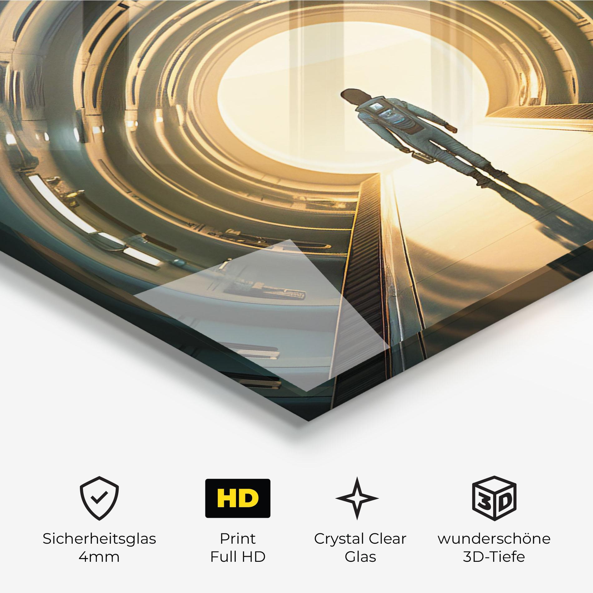 Glasbild Infinity Intrigue mockup 3