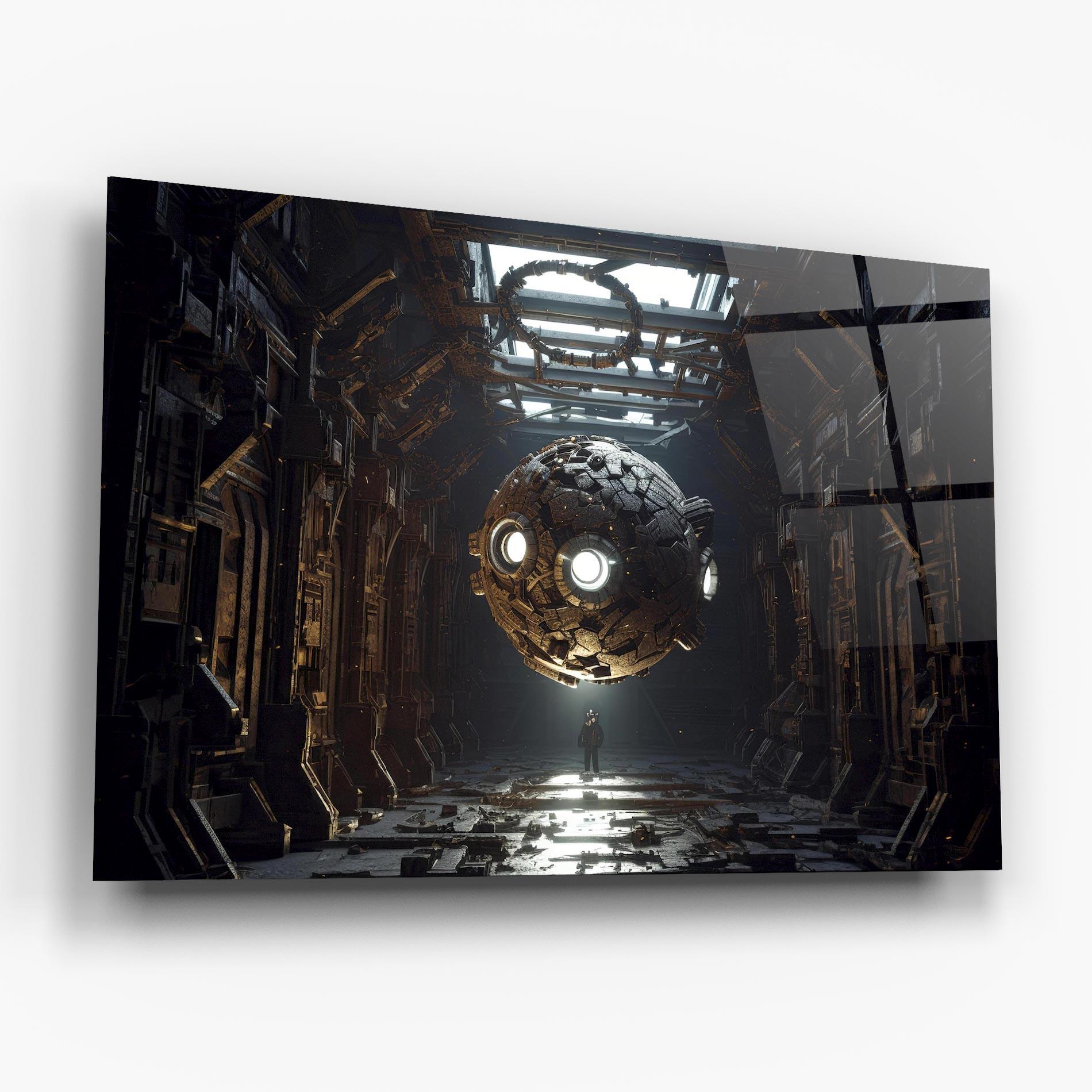 Glasbild Cryptic Art mockup 6