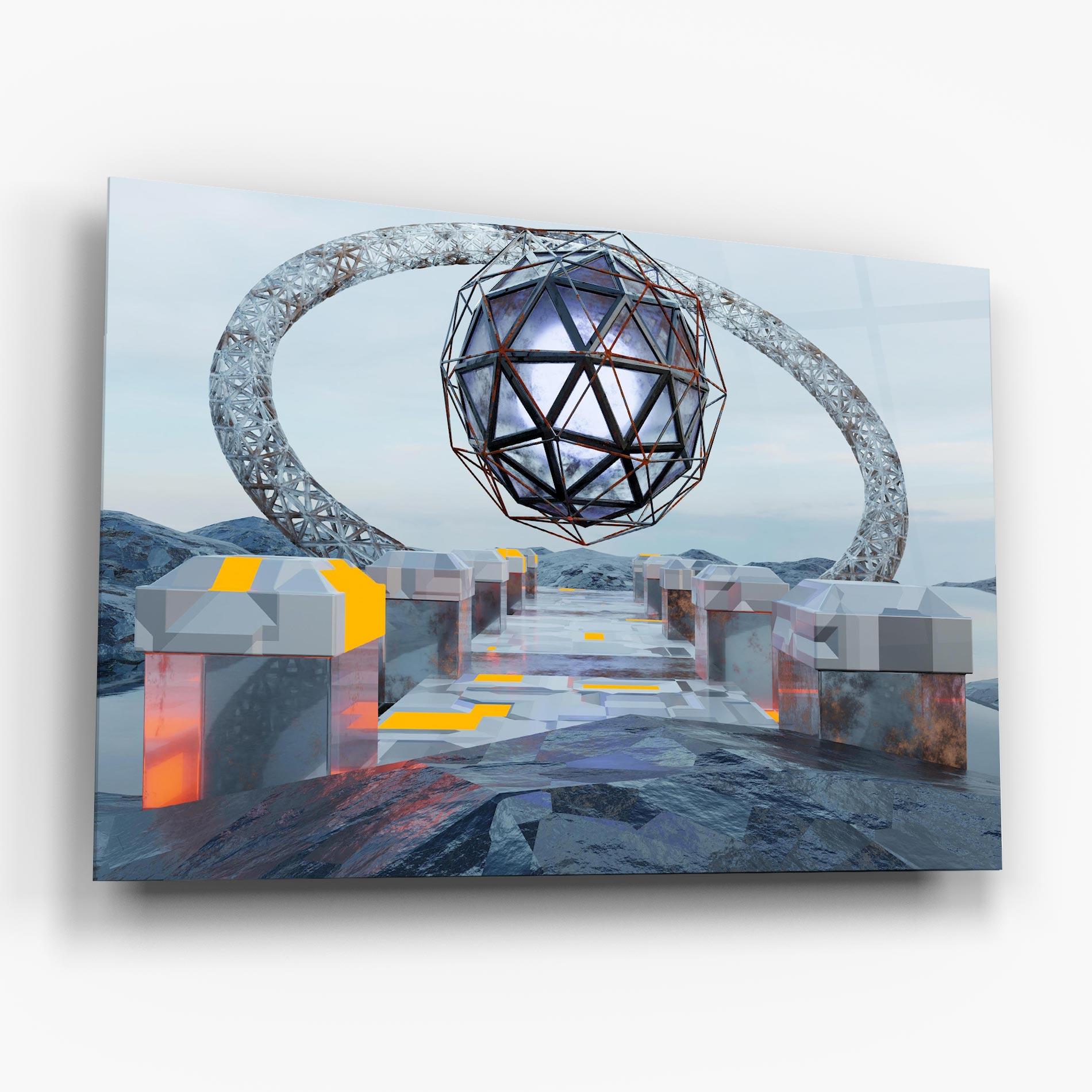 Glasbild Galactic Globe mockup 6