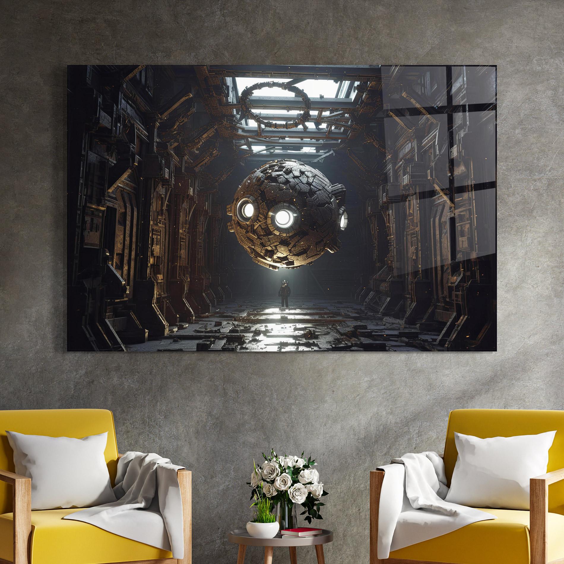 Glasbild Cryptic Art mockup 4