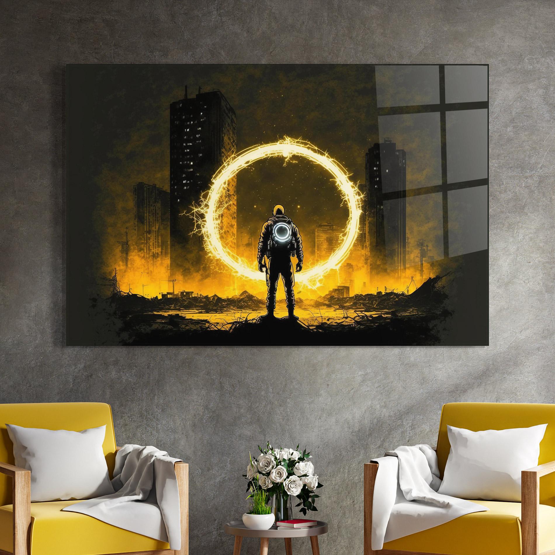 Glasbild Fire Portal mockup 4