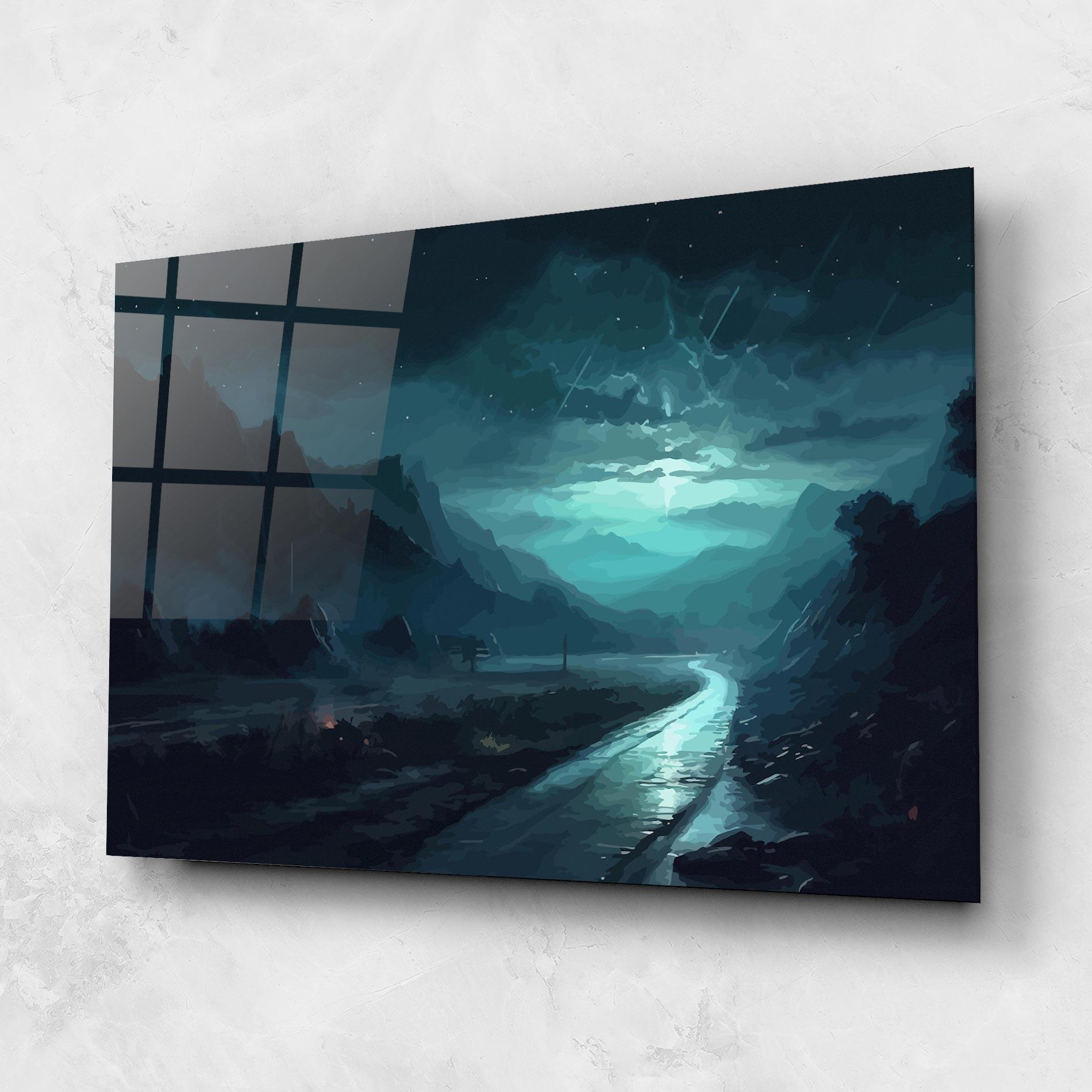 Glasbild Blue Universe mockup 1