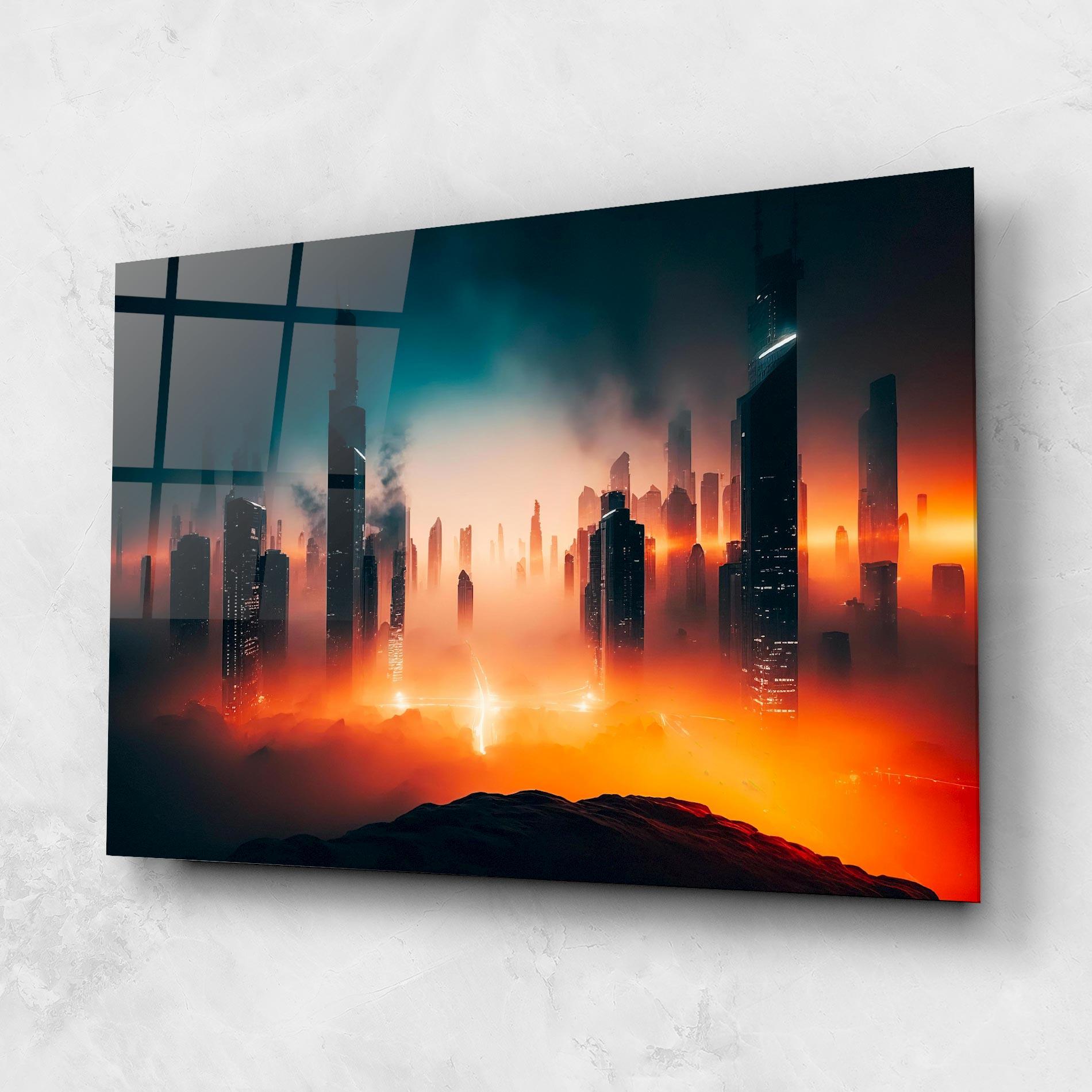 Glasbild City S Skyline mockup 1