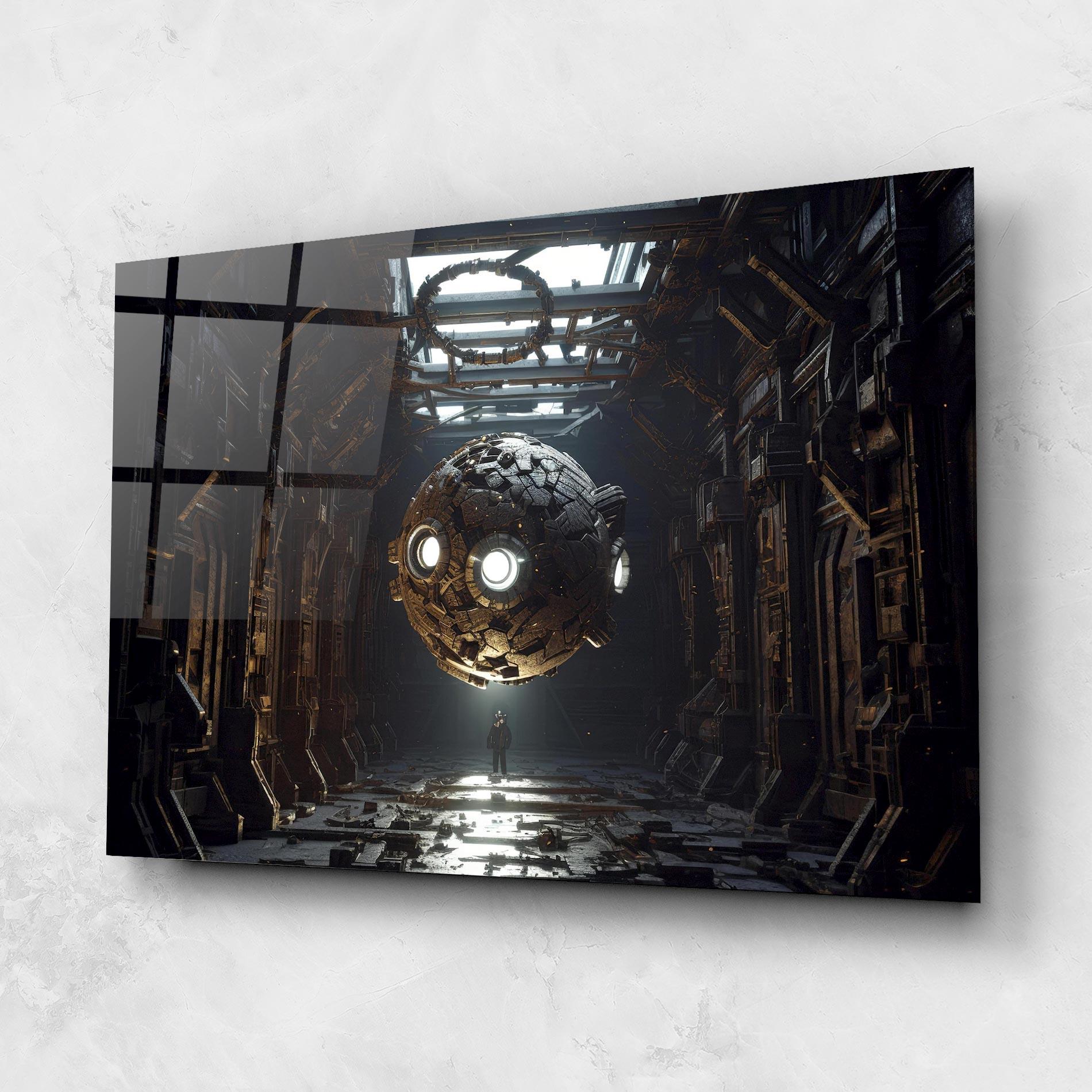 Glasbild Cryptic Art mockup 1