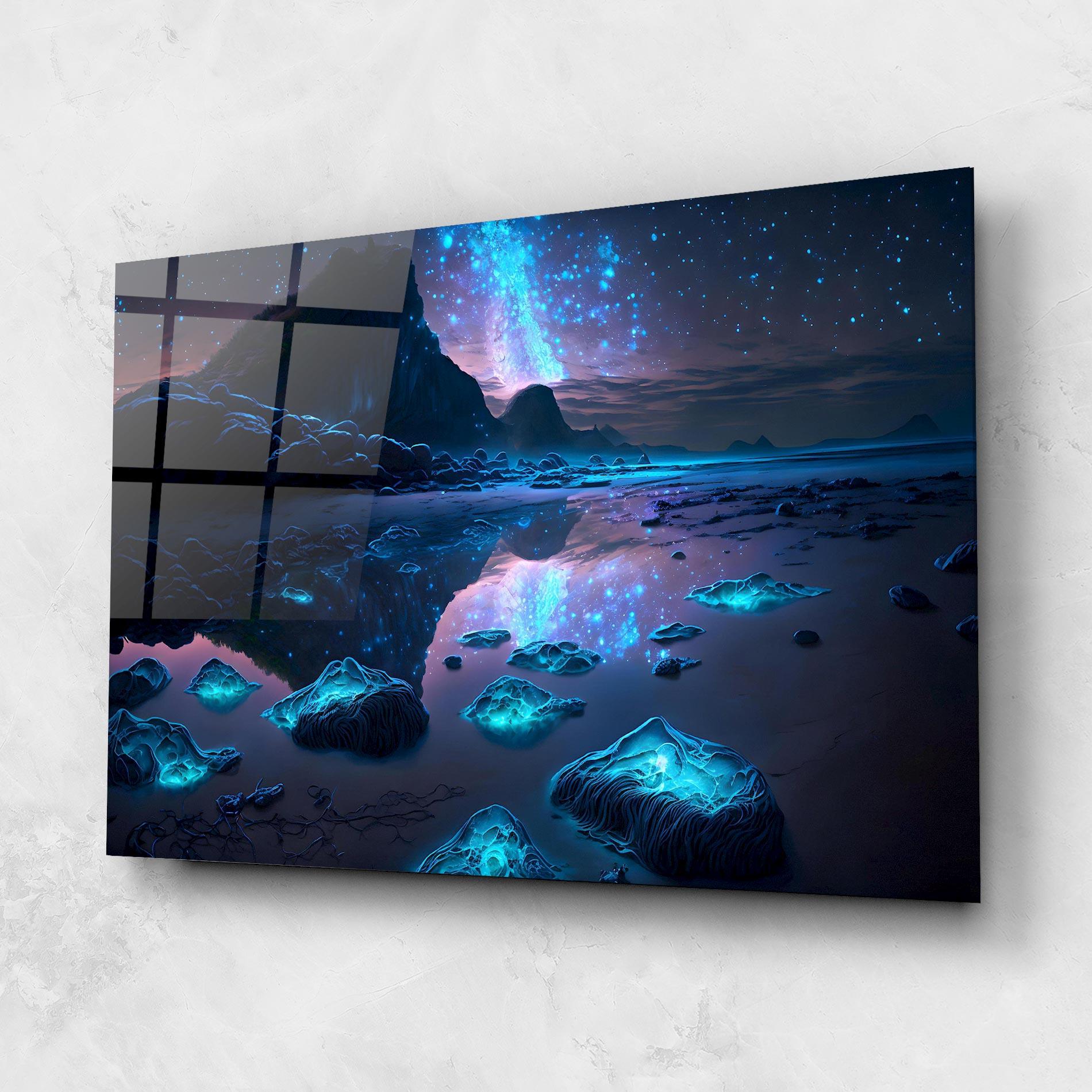 Glasbild Glowing Fantasy World mockup 1