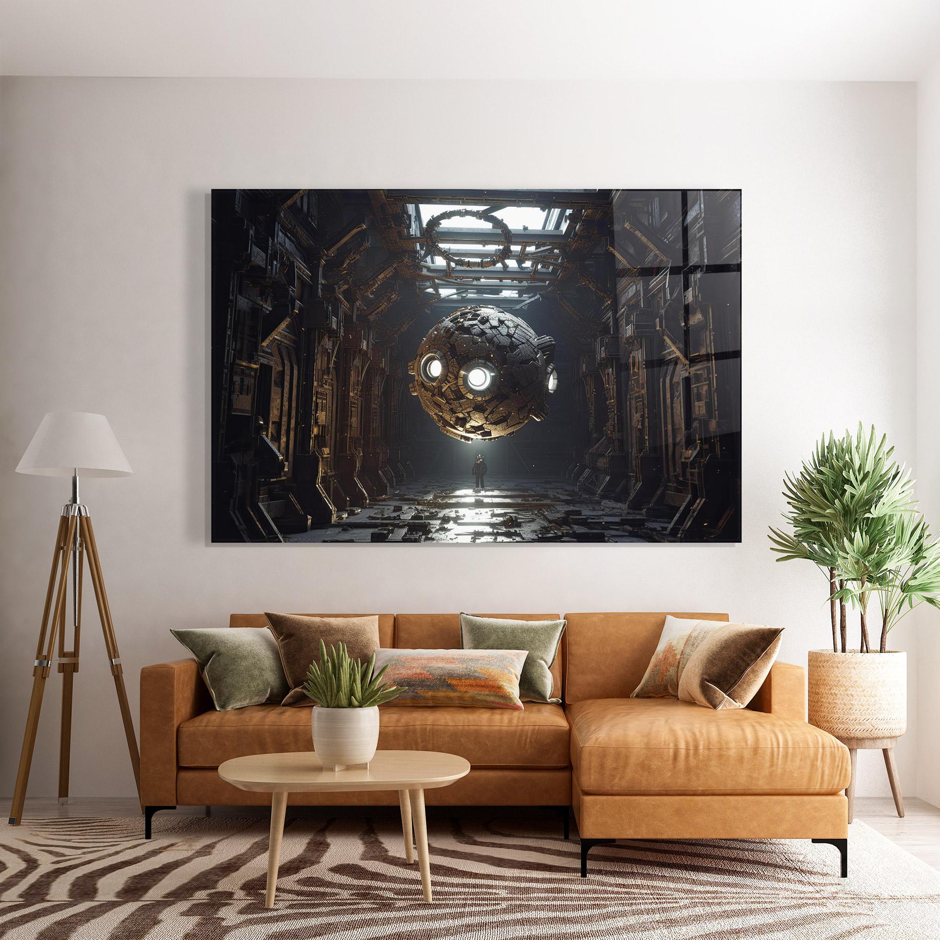 Glasbild Cryptic Art mockup 7