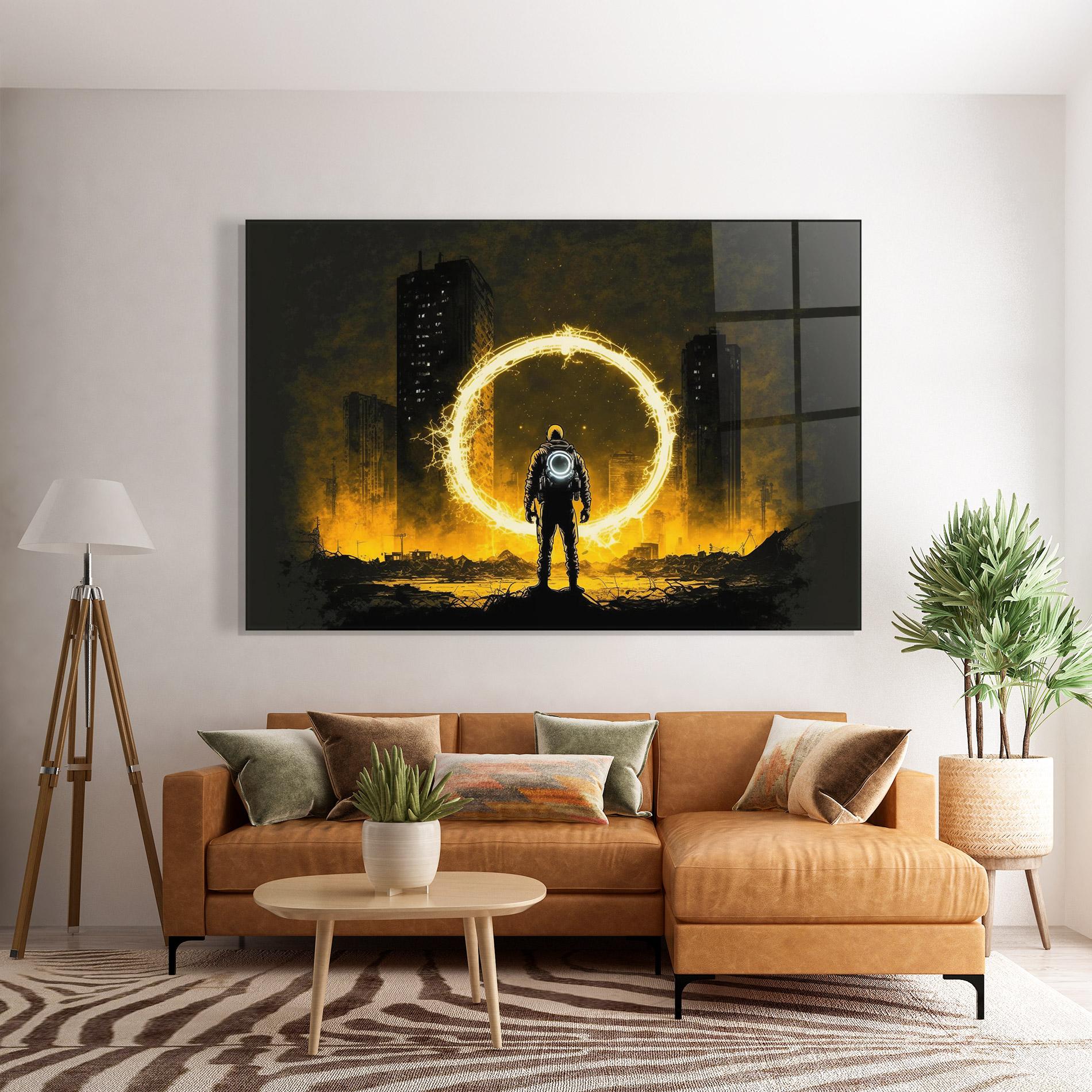 Glasbild Fire Portal mockup 7