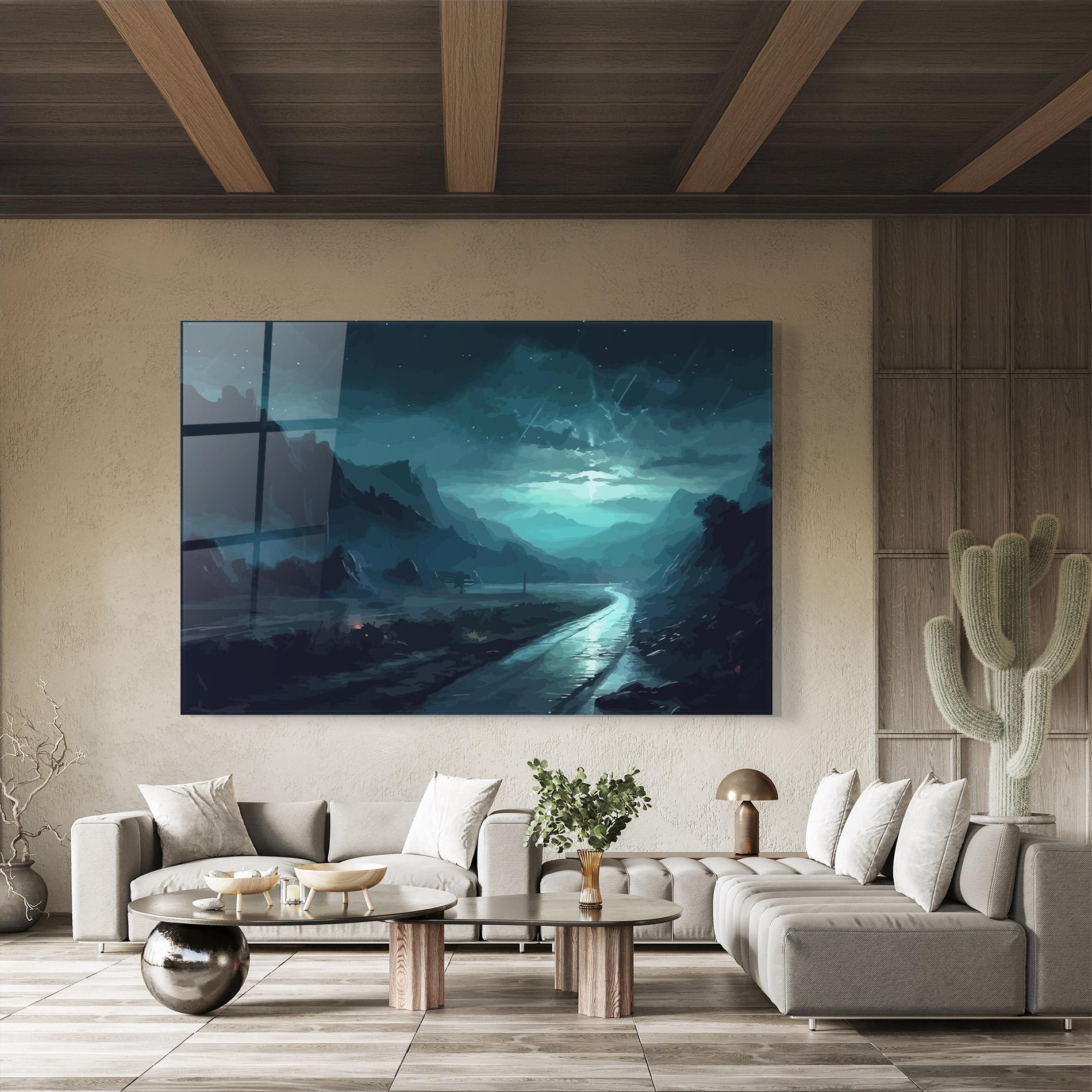 Glasbild Blue Universe mockup 8