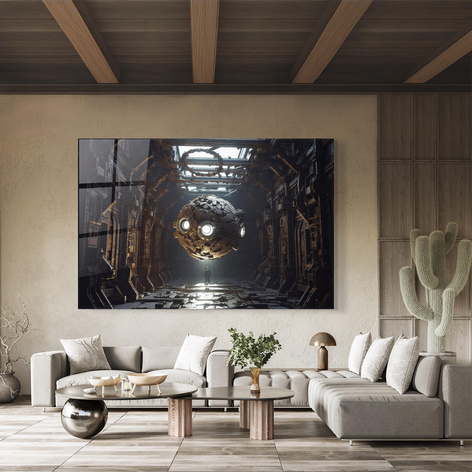 Glasbild Cryptic Art mockup 8