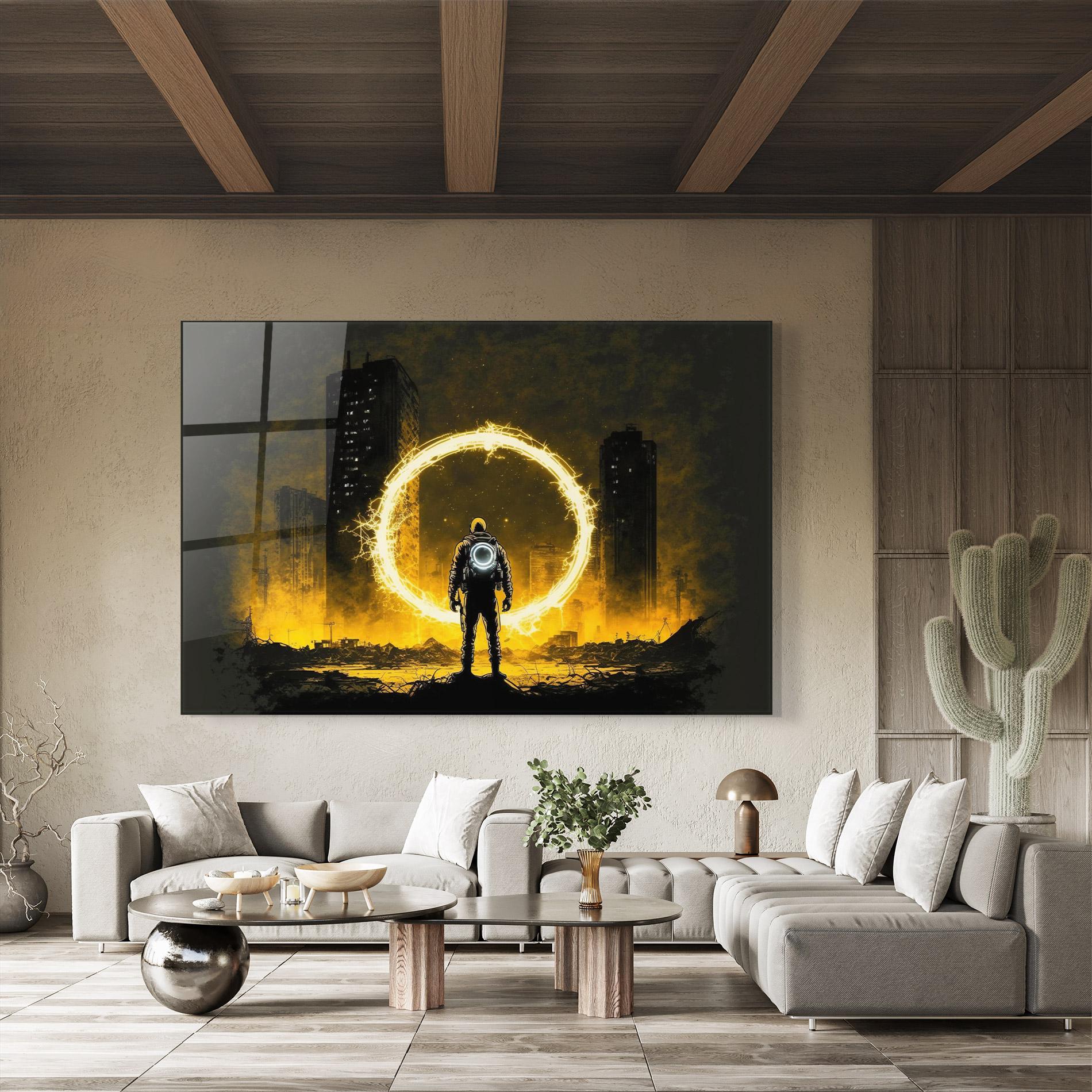 Glasbild Fire Portal mockup 8