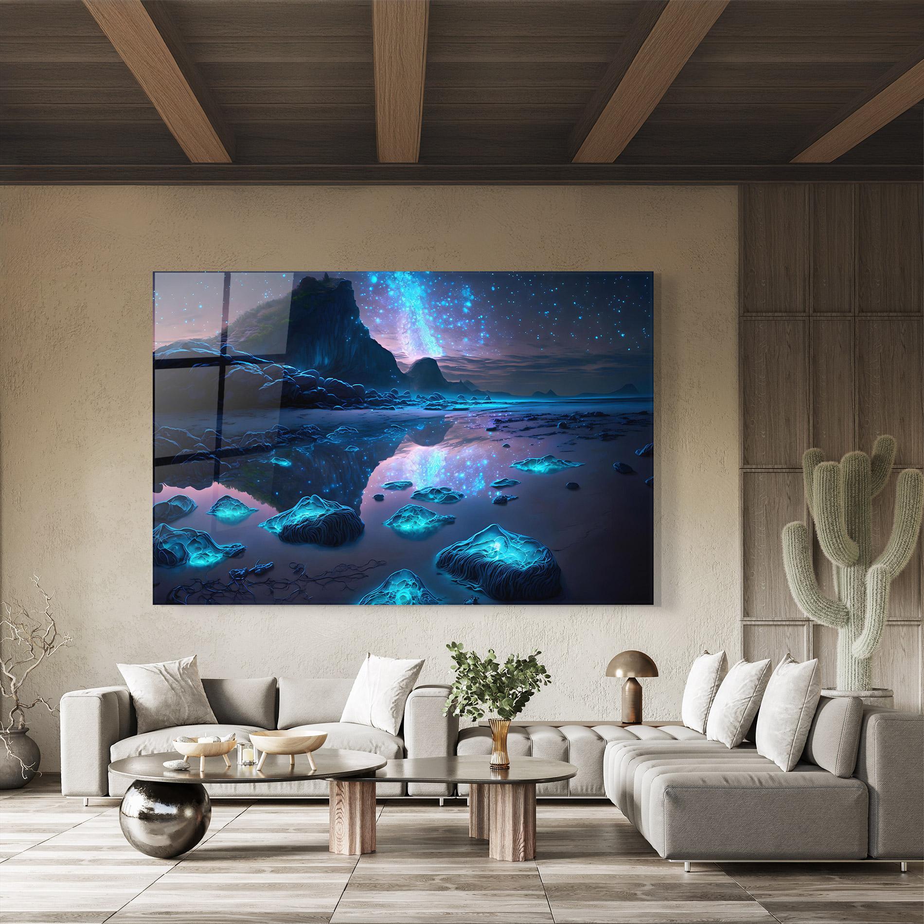 Glasbild Glowing Fantasy World mockup 8