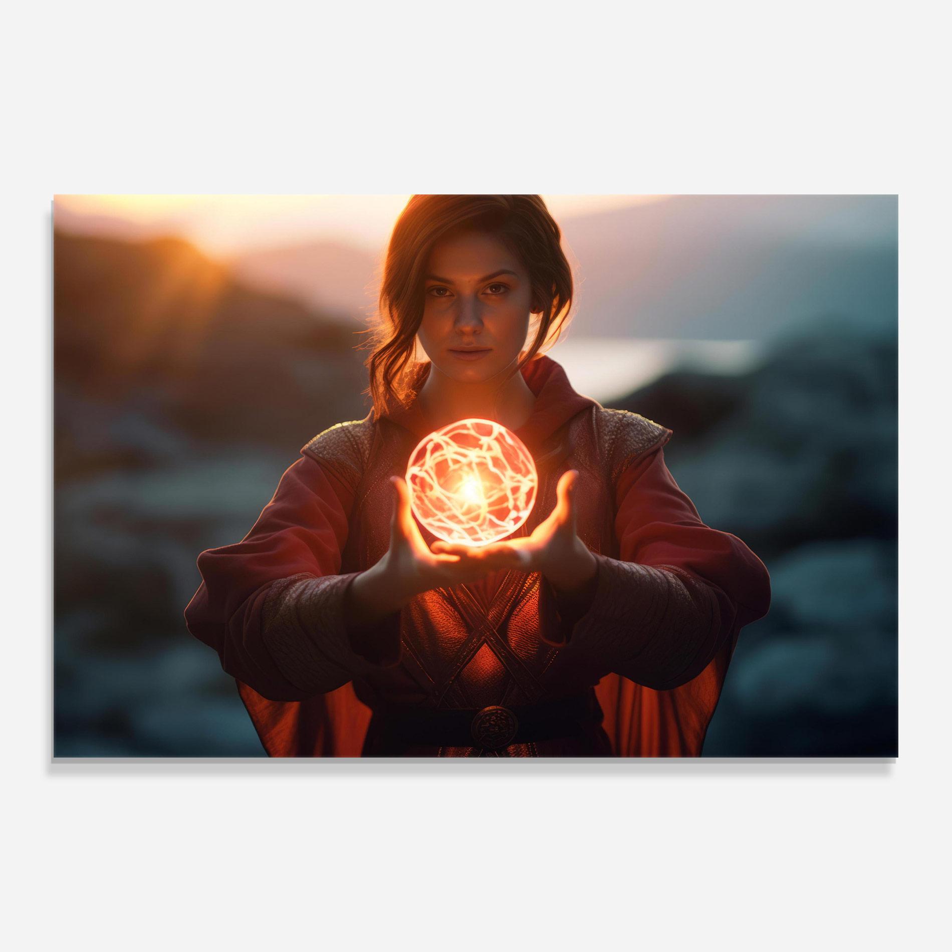 Glasbild Witch Ball mockup 0