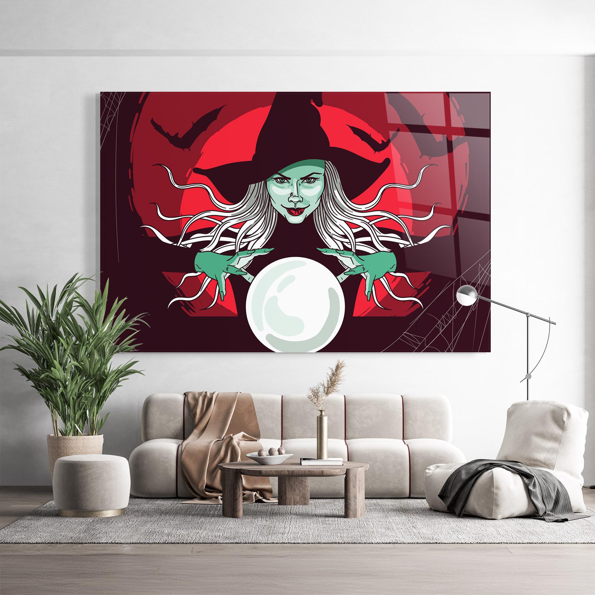 Glasbild Green Witch mockup 9