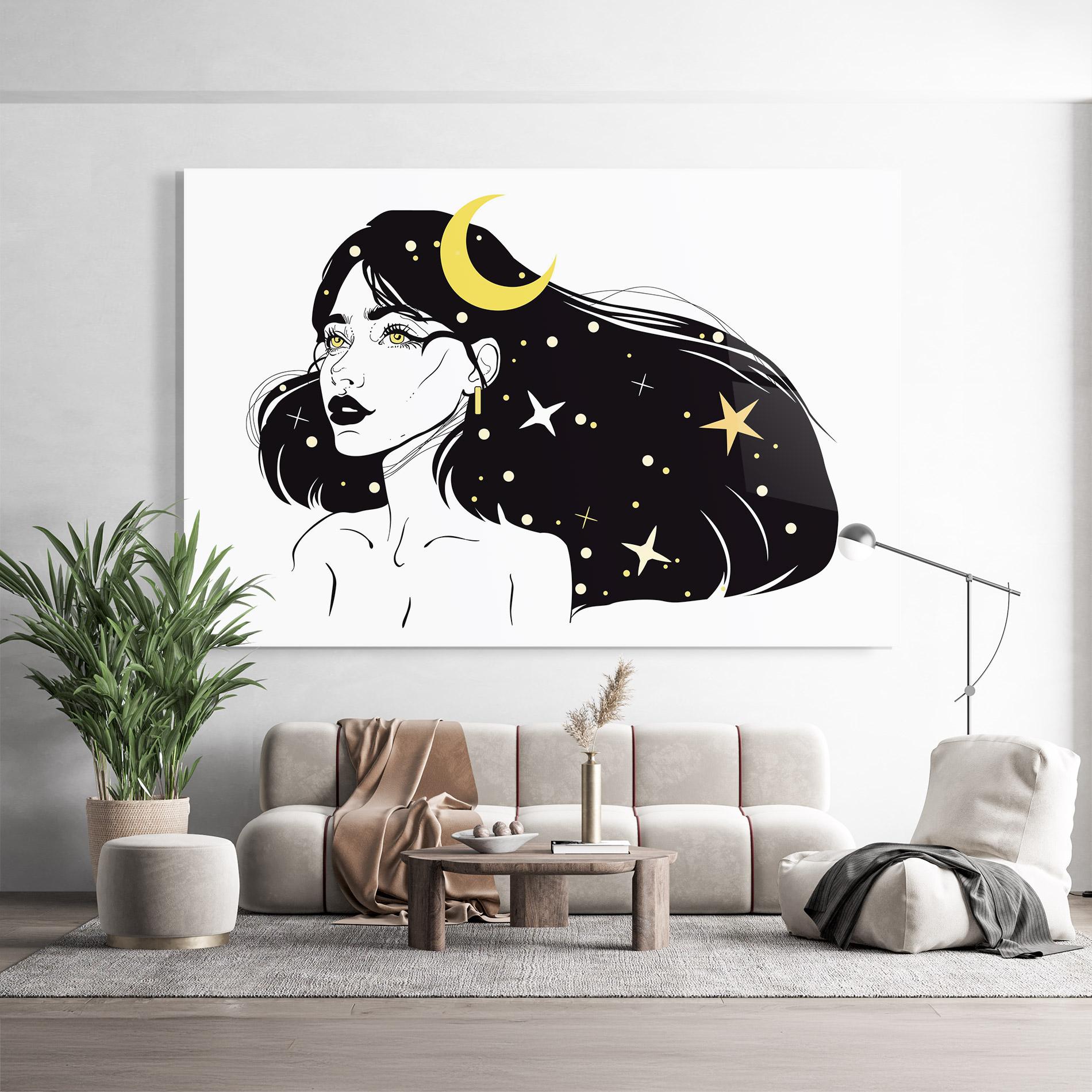 Glasbild Night Witch mockup 9