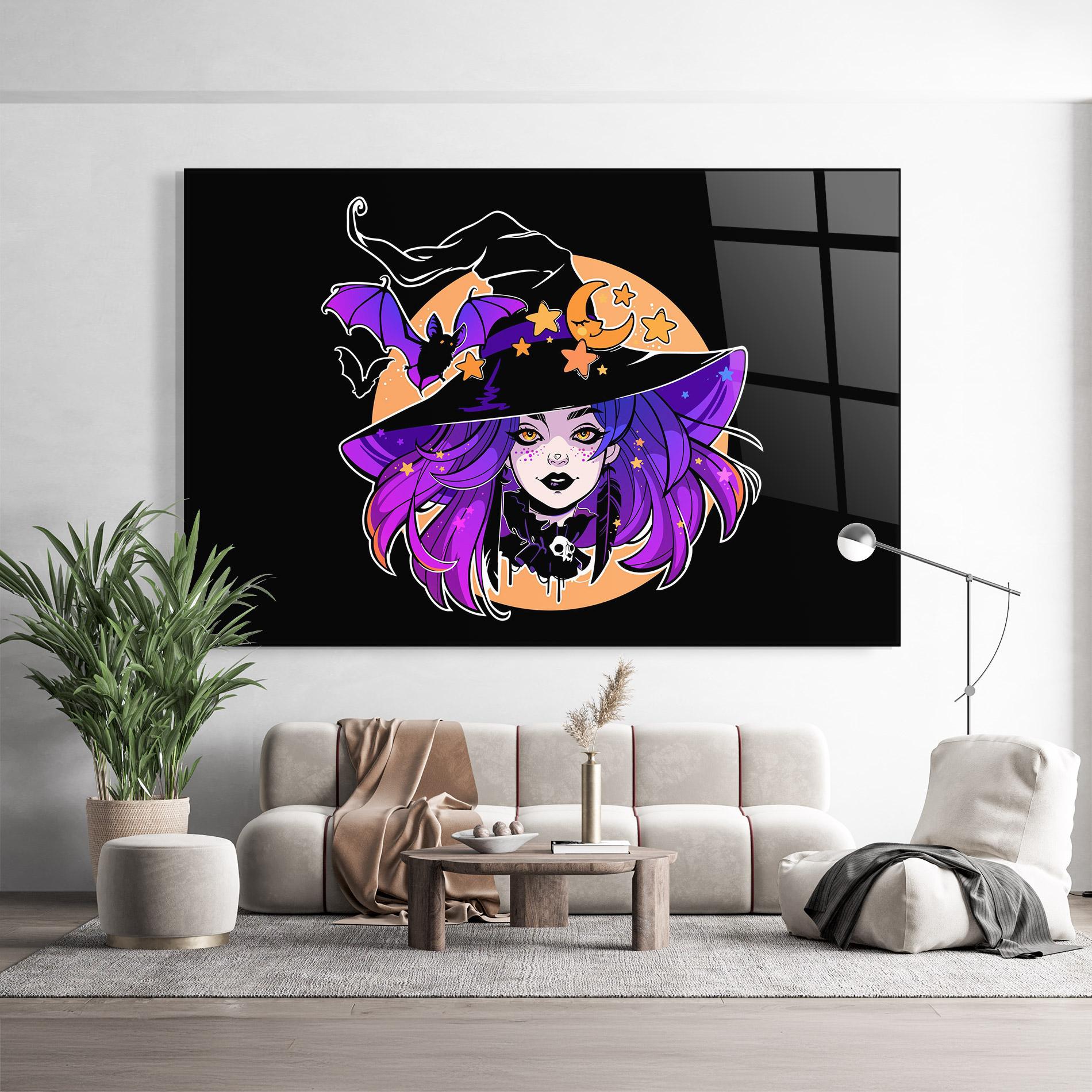 Glasbild Purple Witch mockup 9
