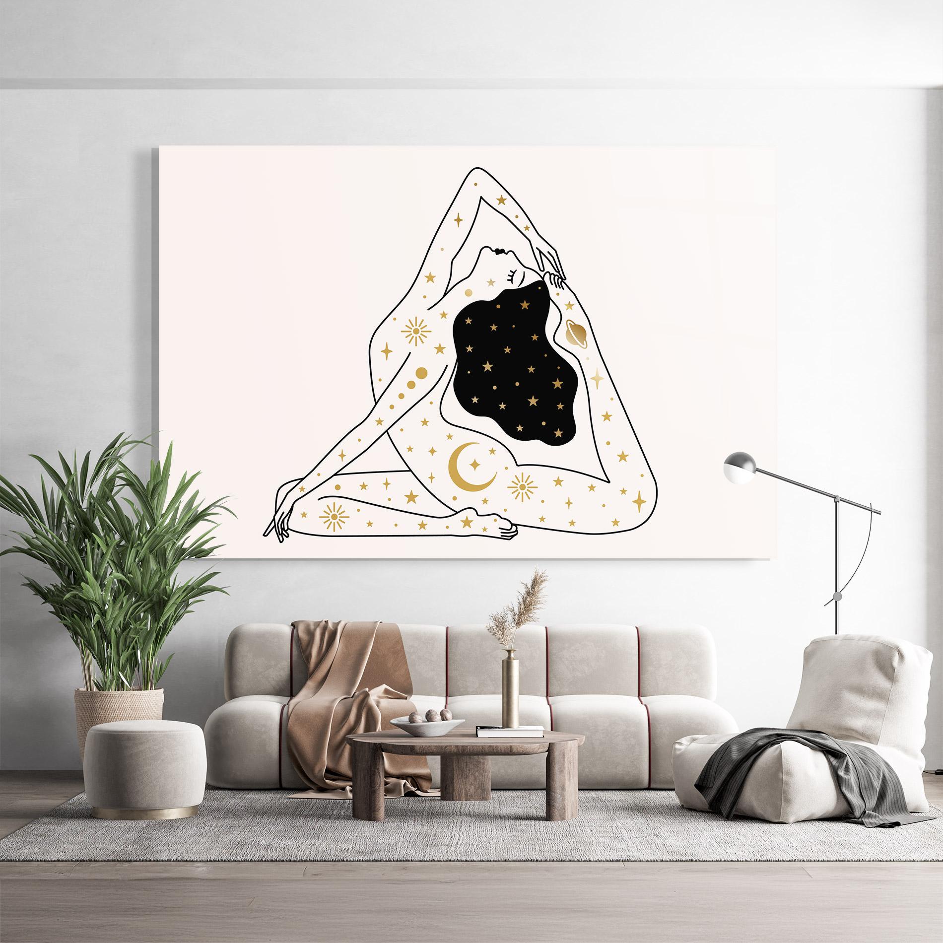 Glasbild Stars Witch mockup 9